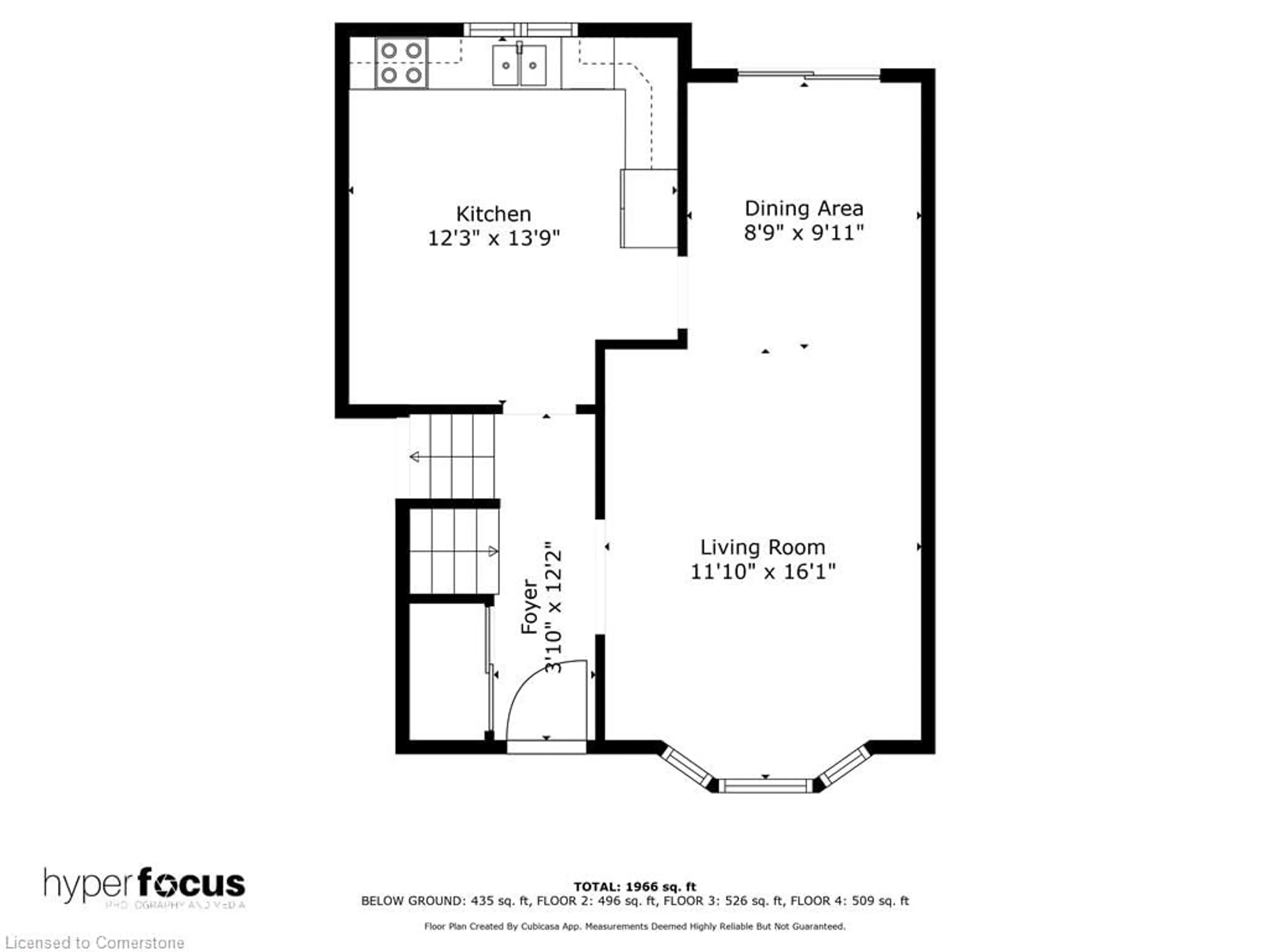 Floor plan for 107 Ross St, Caledonia Ontario N3W 1A3