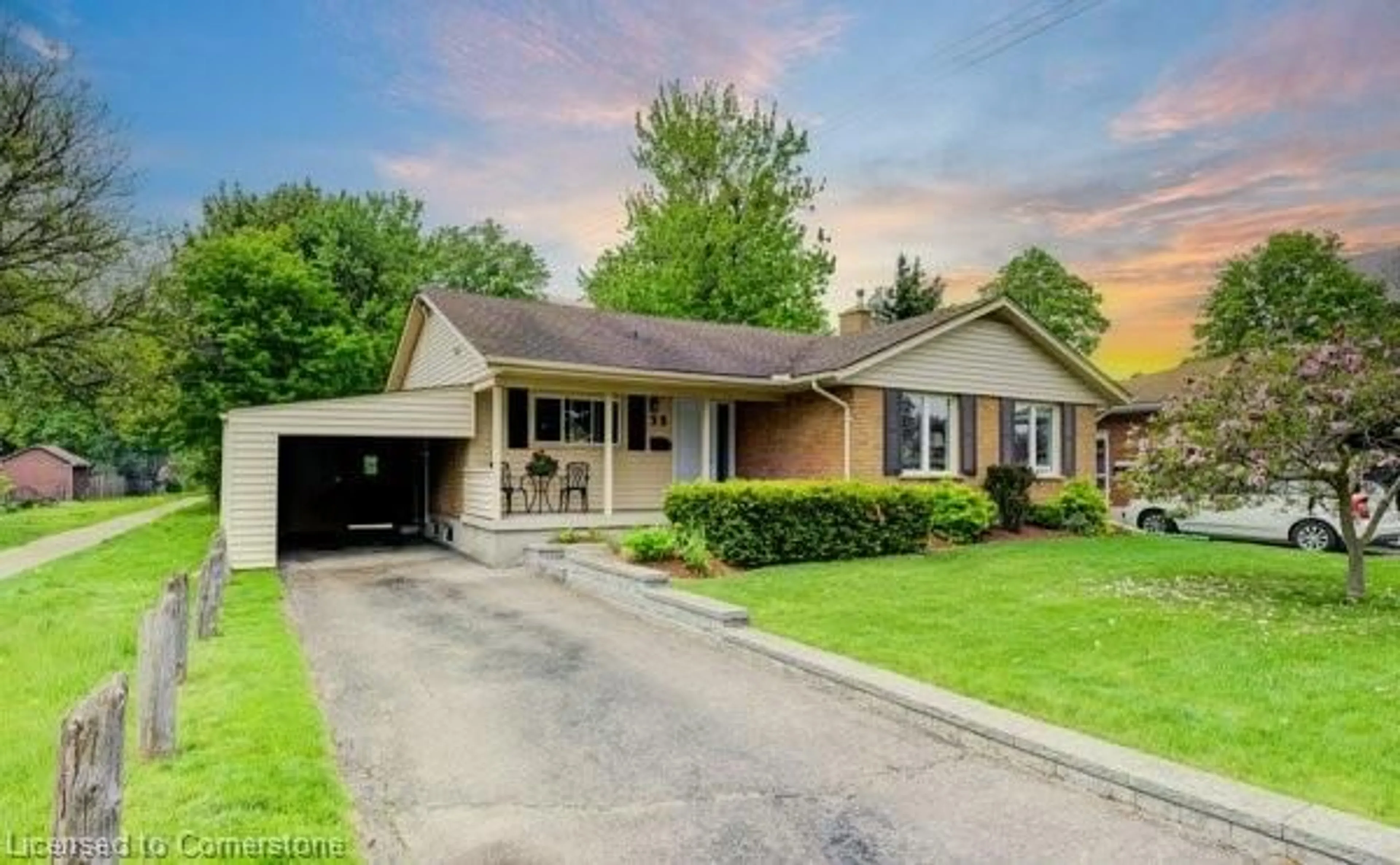 Home with brick exterior material, street for 55 Burbank Rd, Kitchener Ontario N2B 1C9
