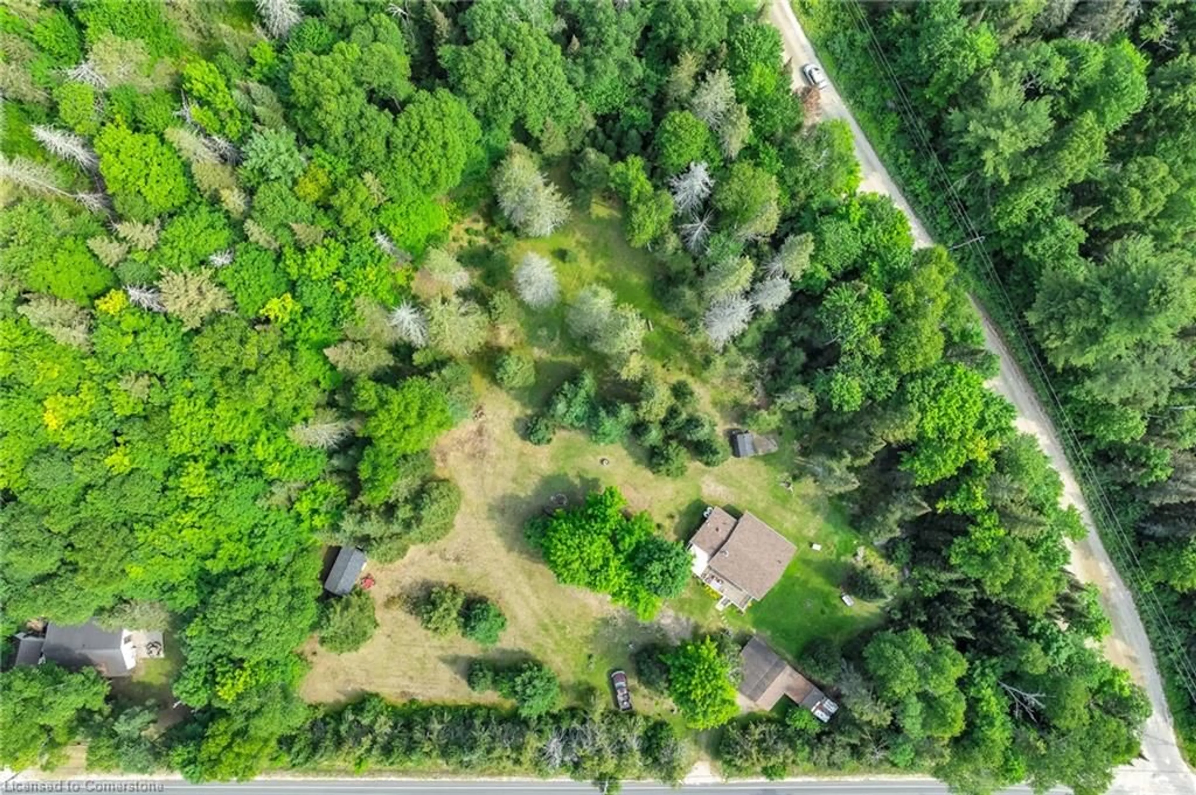 A pic from outside/outdoor area/front of a property/back of a property/a pic from drone, forest/trees view for 2288 Eagle Lk Rd Rd, Machar Ontario P0A 1X0
