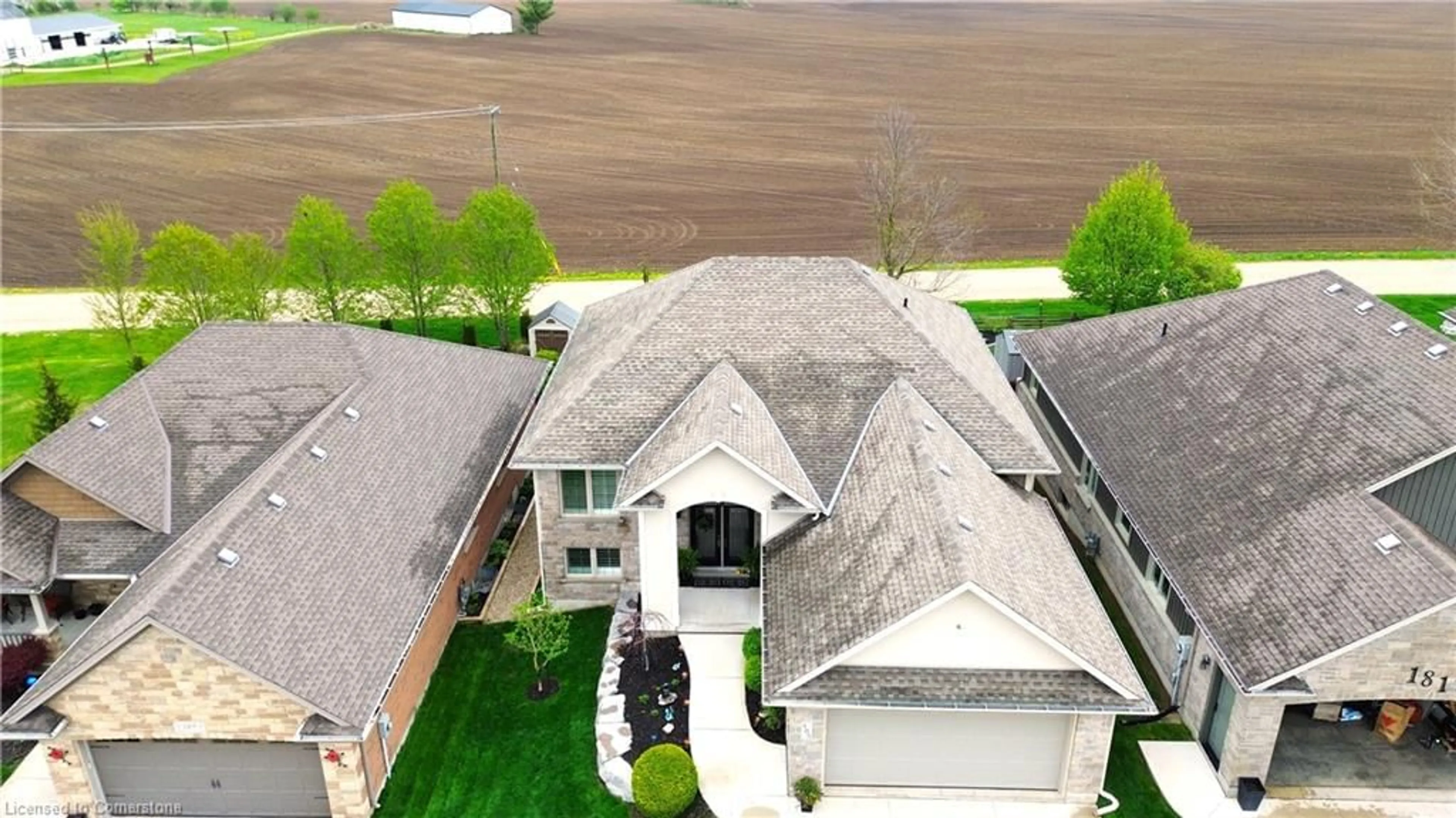A pic from outside/outdoor area/front of a property/back of a property/a pic from drone, street for 185 Rubys Cres, Mount Forest Ontario N0G 2L2