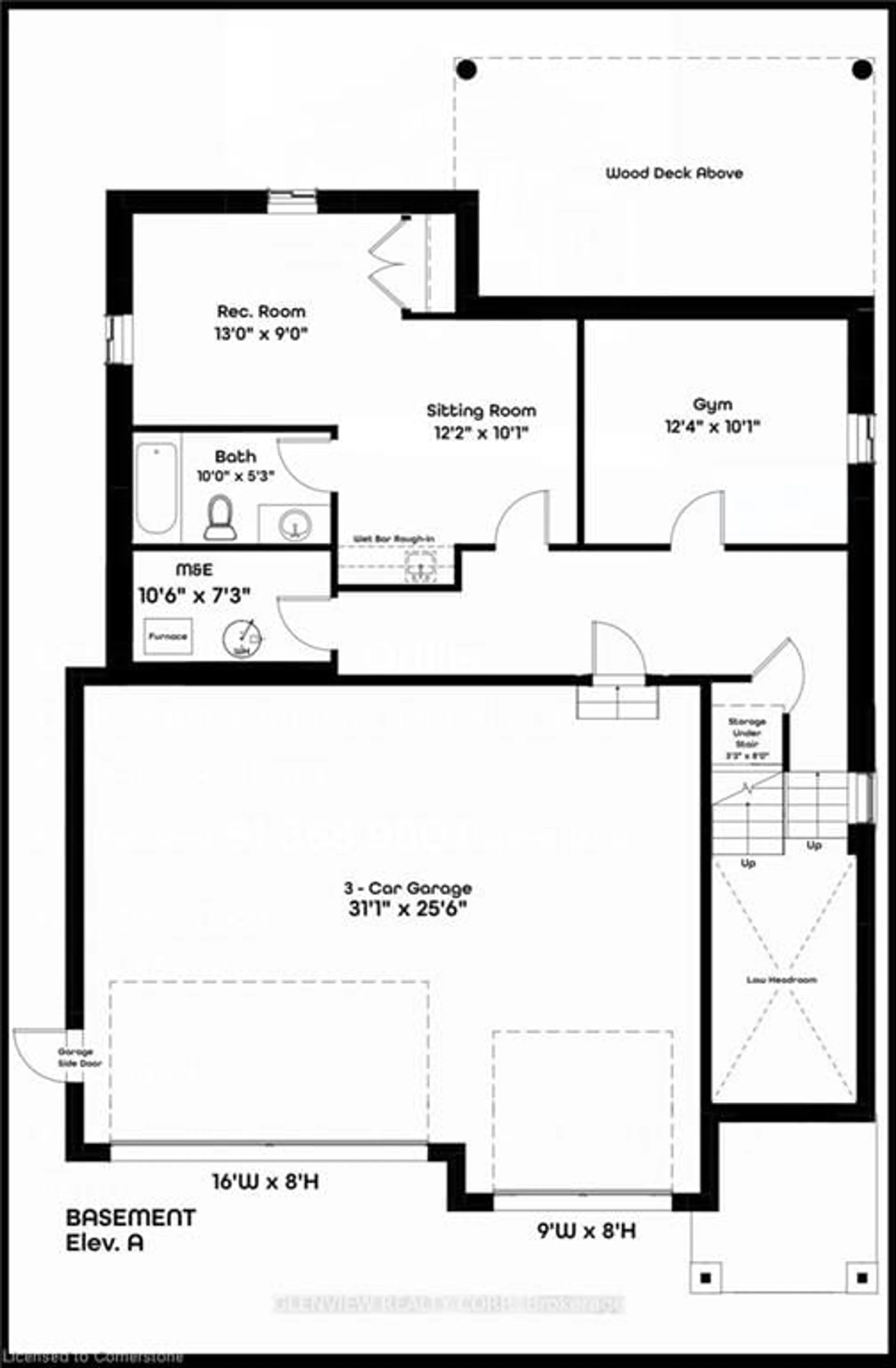 Floor plan for LOT 63 Sierra Dr, Orillia Ontario L3V 8M8