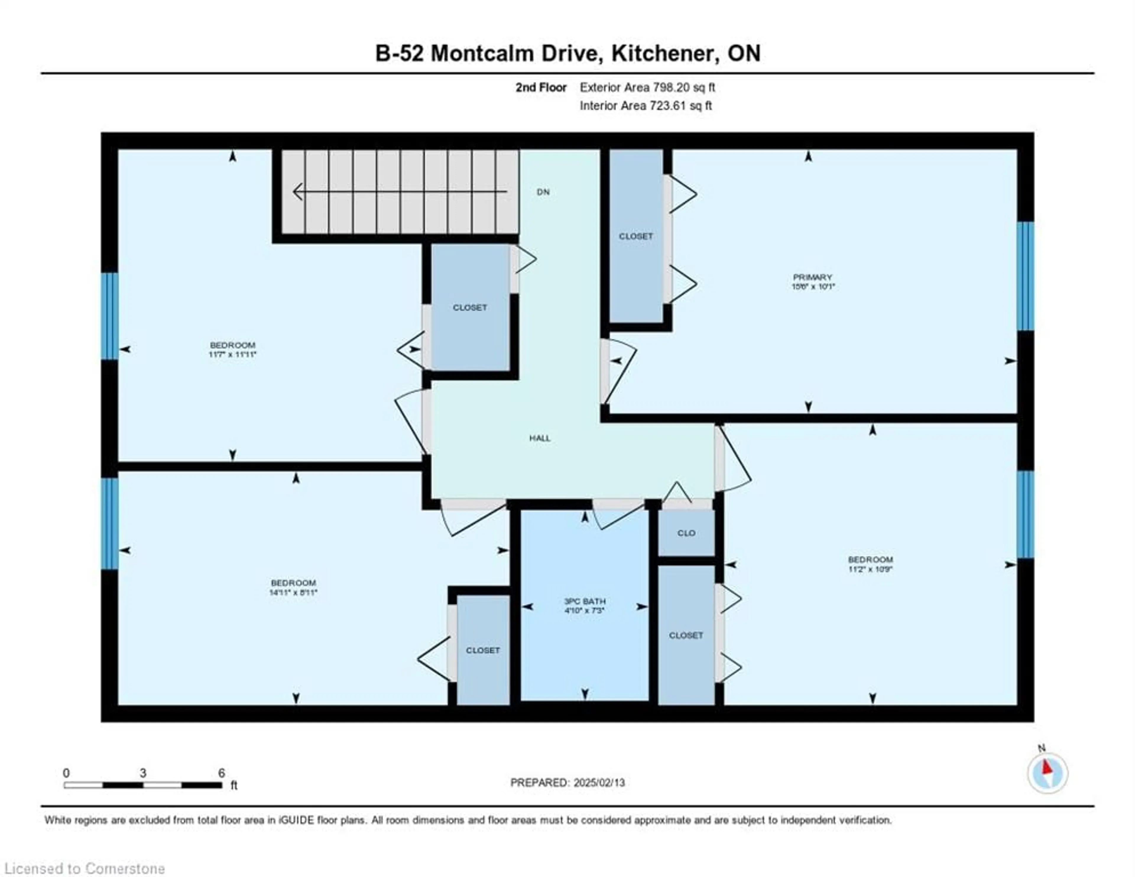 Floor plan for 52 Montcalm Dr #7, Kitchener Ontario N2B 2R1