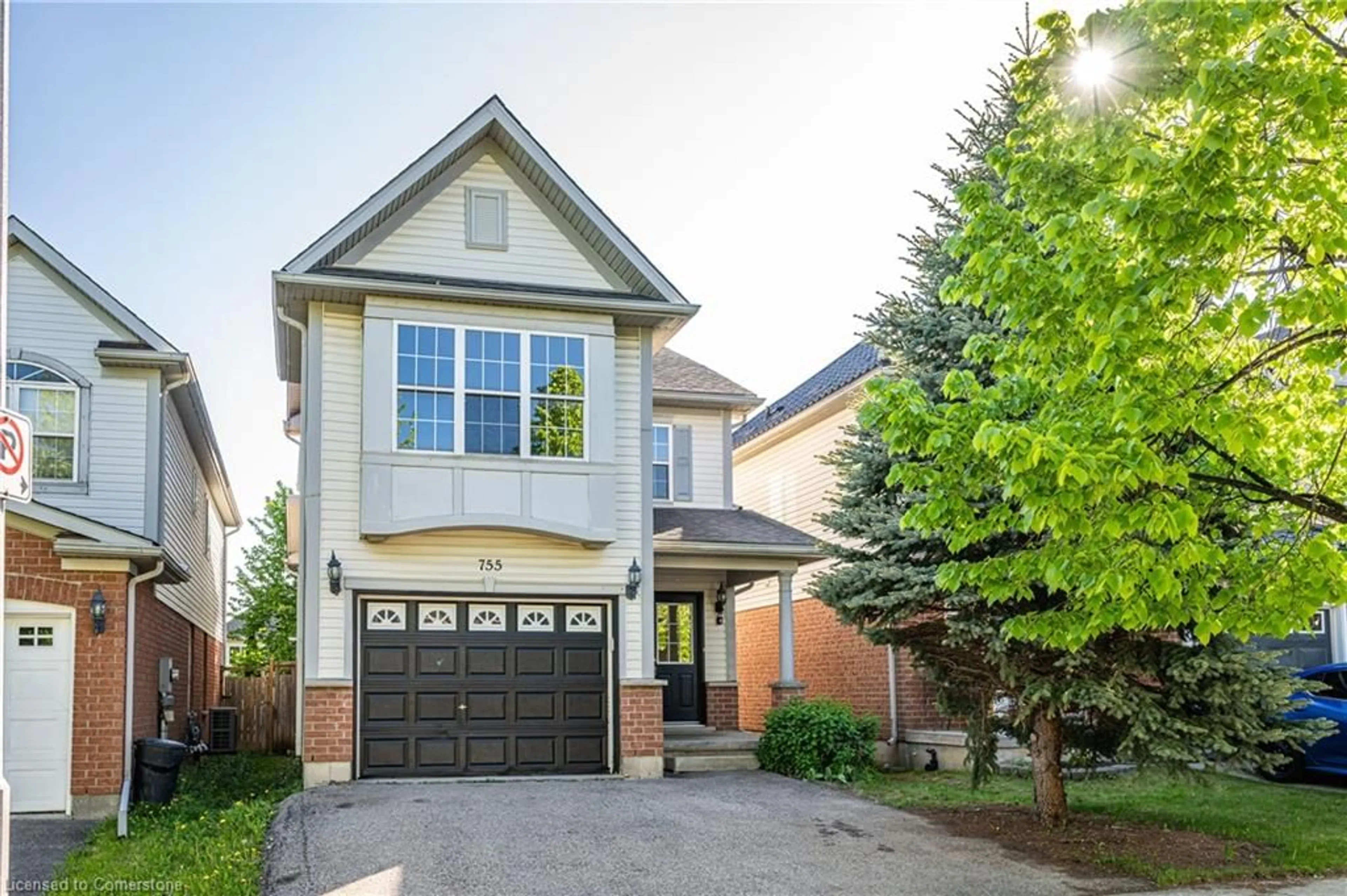 Home with brick exterior material, street for 755 Zermatt Dr, Waterloo Ontario N2T 2W8
