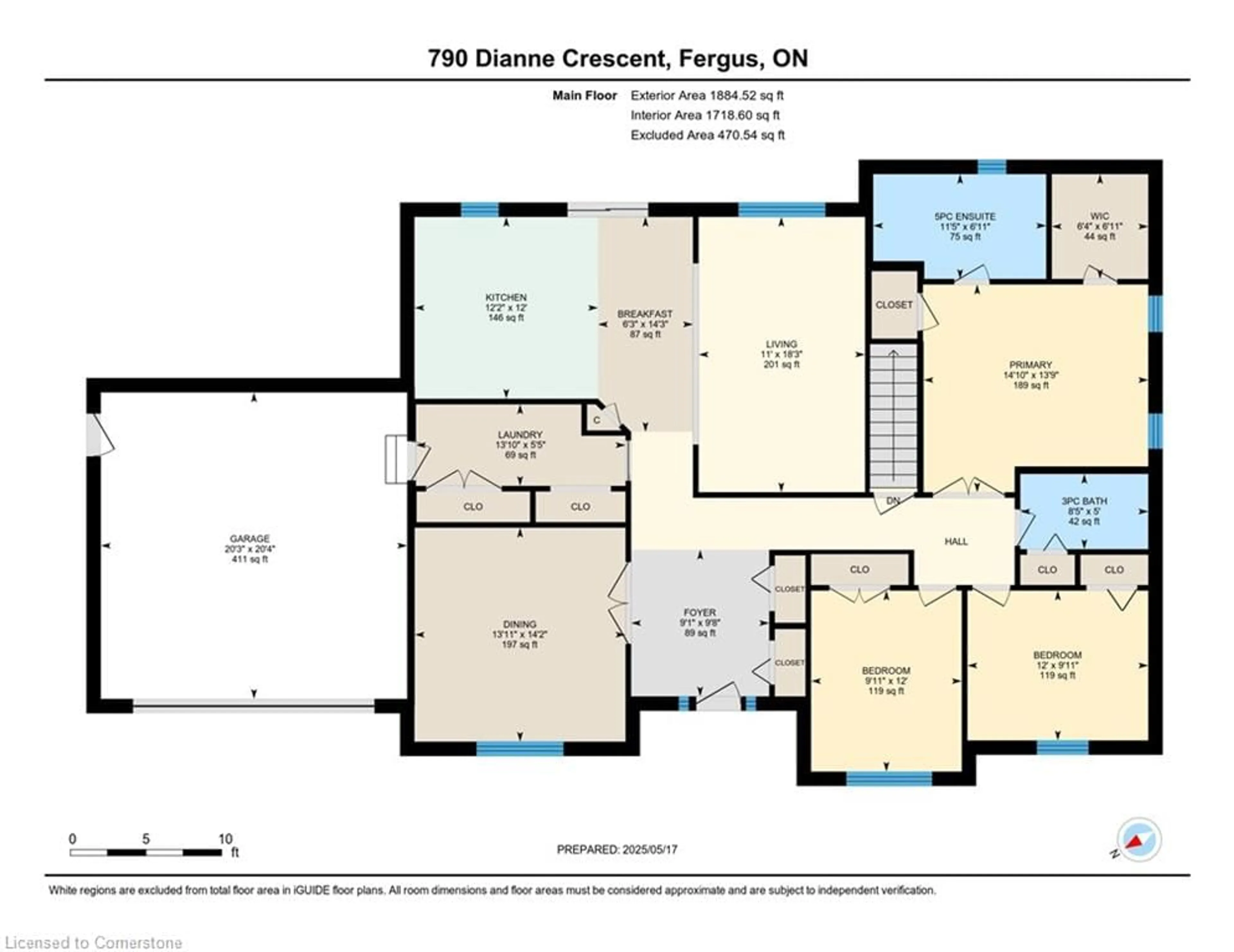 Floor plan for 790 Dianne Cres, Fergus Ontario N1M 3N5