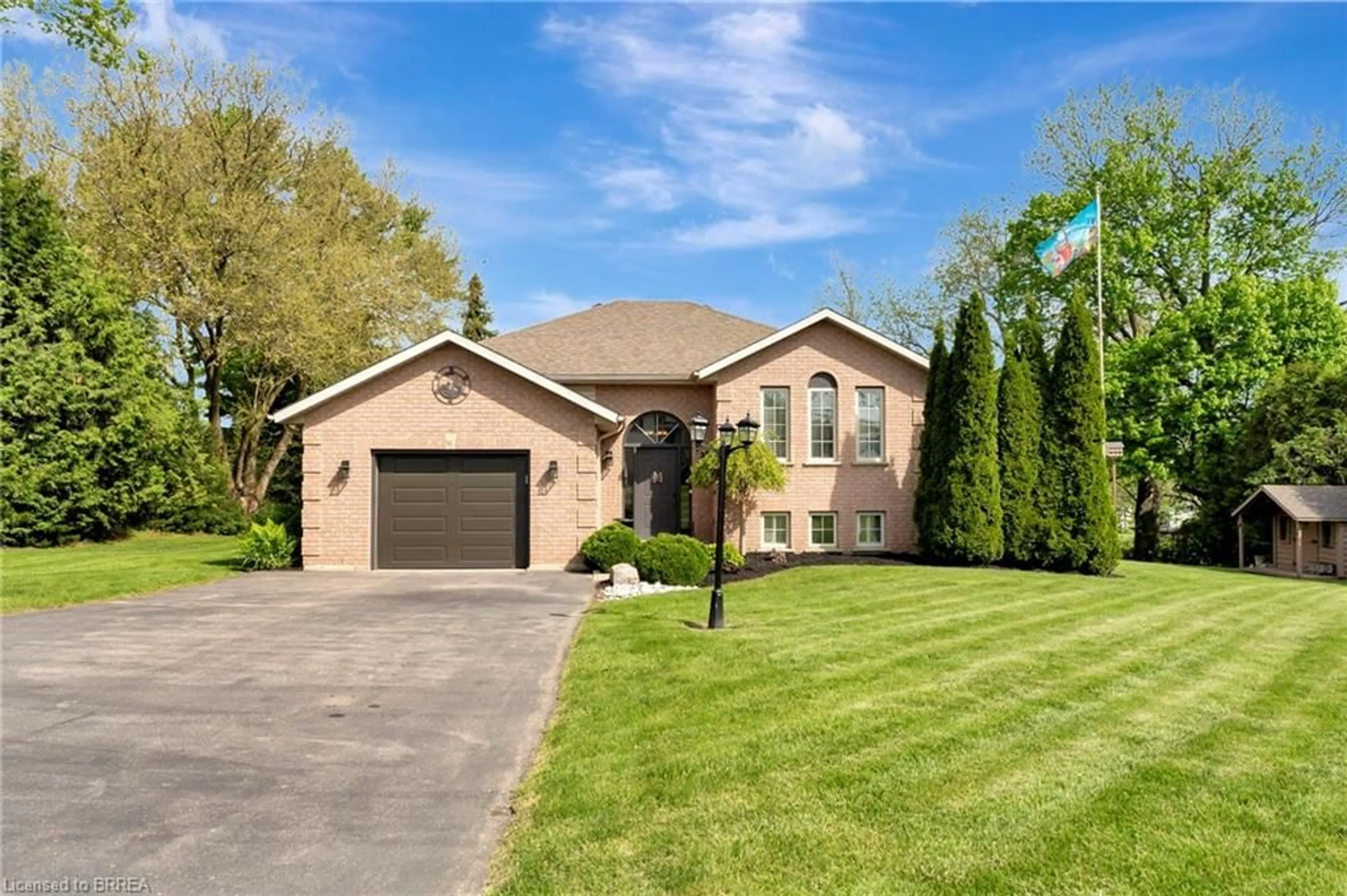 Home with brick exterior material, street for 1565 Old Brock St, Vittoria Ontario N0E 1W0