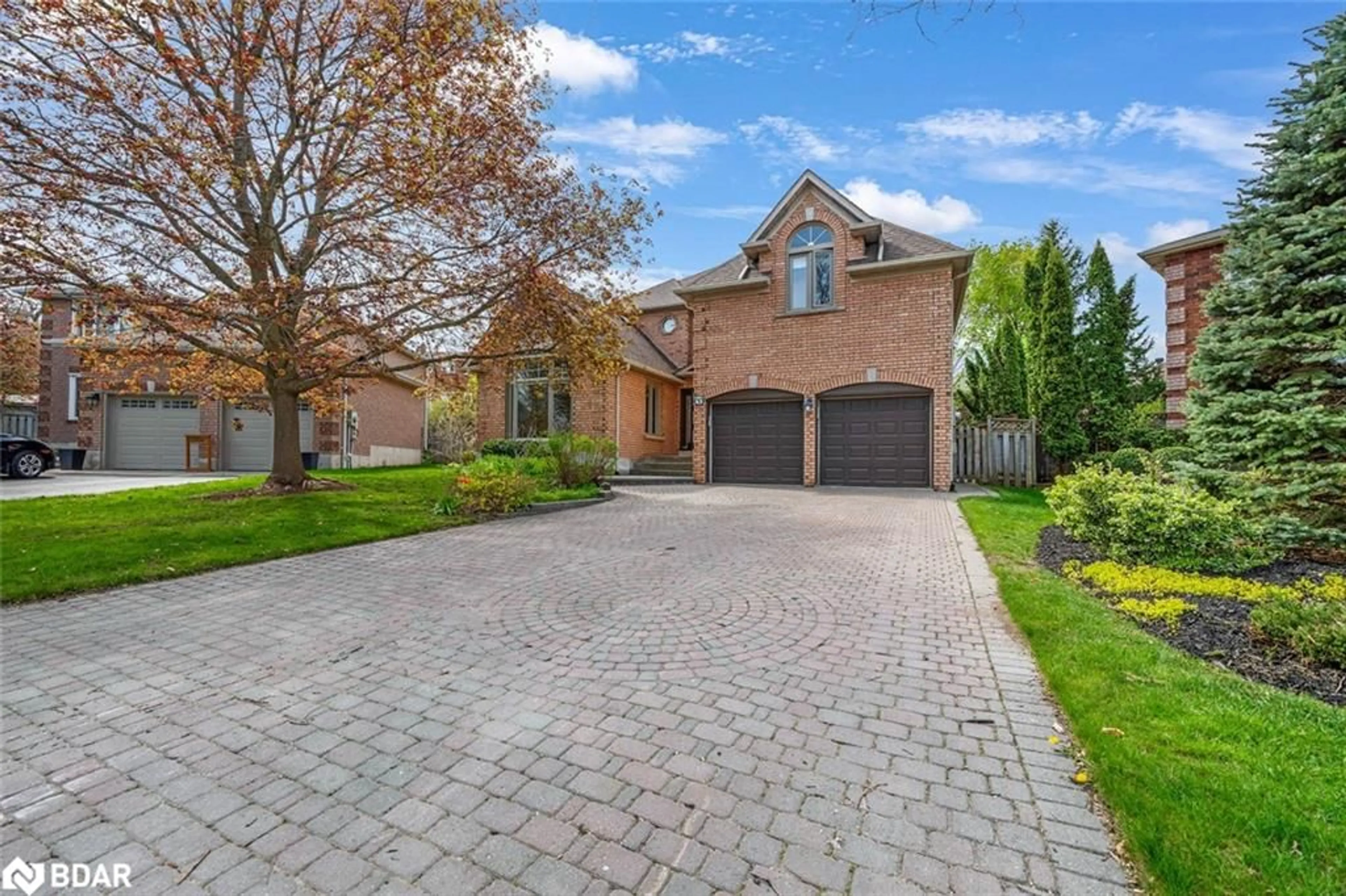 Home with brick exterior material, street for 43 Falling Brook Dr, Barrie Ontario L4N 7E9