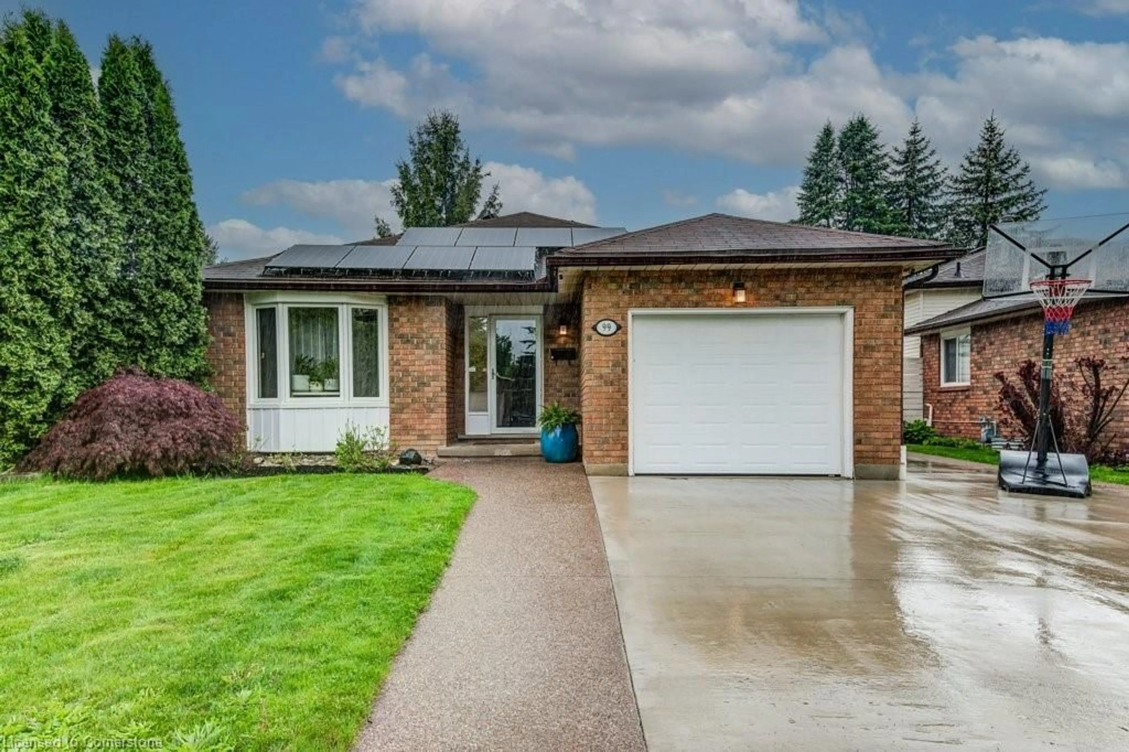 Home with brick exterior material, street for 99 Brierdale Dr, Kitchener Ontario N2A 3S7