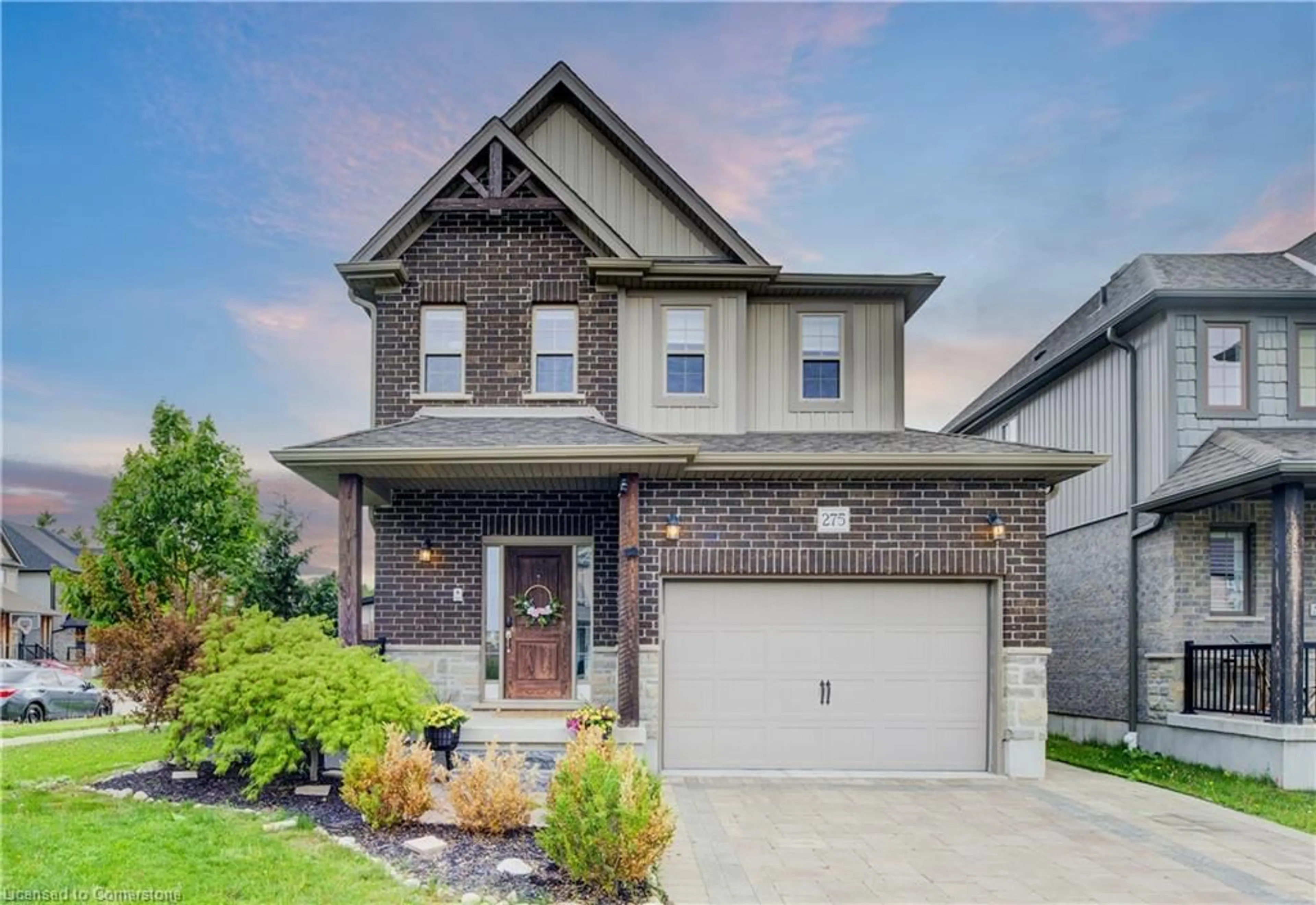 Home with brick exterior material, street for 275 Falconridge Dr, Kitchener Ontario N2K 0C5