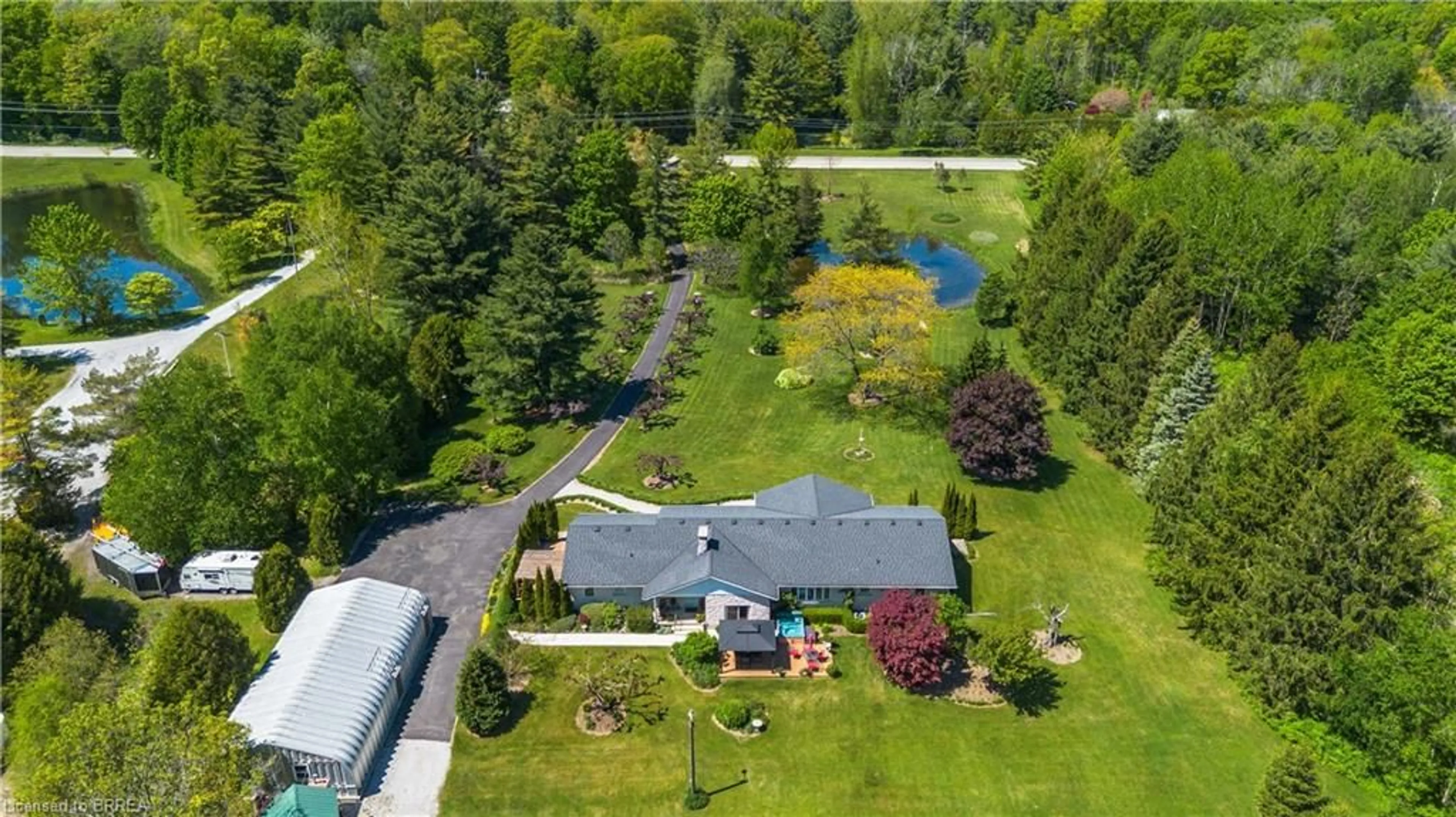 A pic from outside/outdoor area/front of a property/back of a property/a pic from drone, water/lake/river/ocean view for 386 Radical Rd, Port Dover Ontario N4Y 4K2