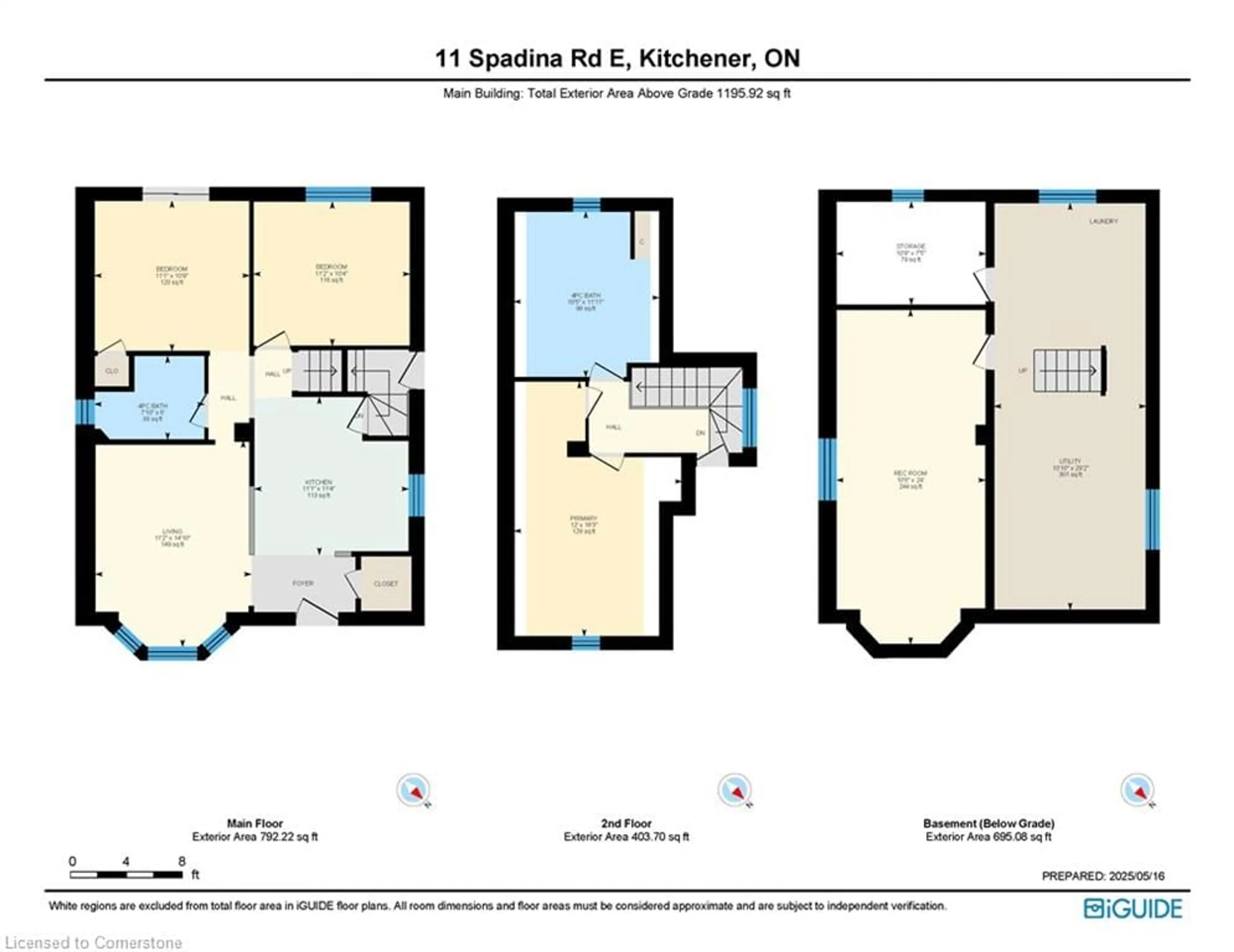 Floor plan for 11 Spadina Rd, Kitchener Ontario N2M 3X2