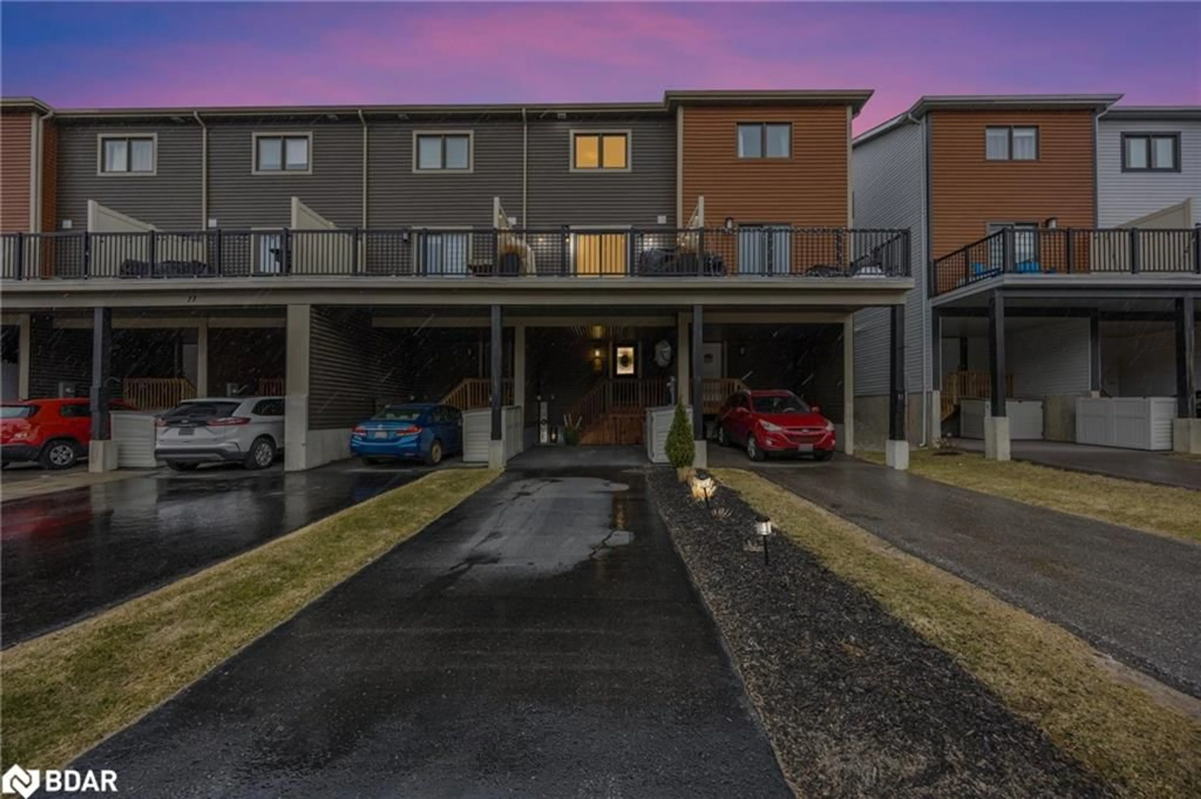 A pic from outside/outdoor area/front of a property/back of a property/a pic from drone, street for 73 Andean Lane, Barrie Ontario L9J 0J4