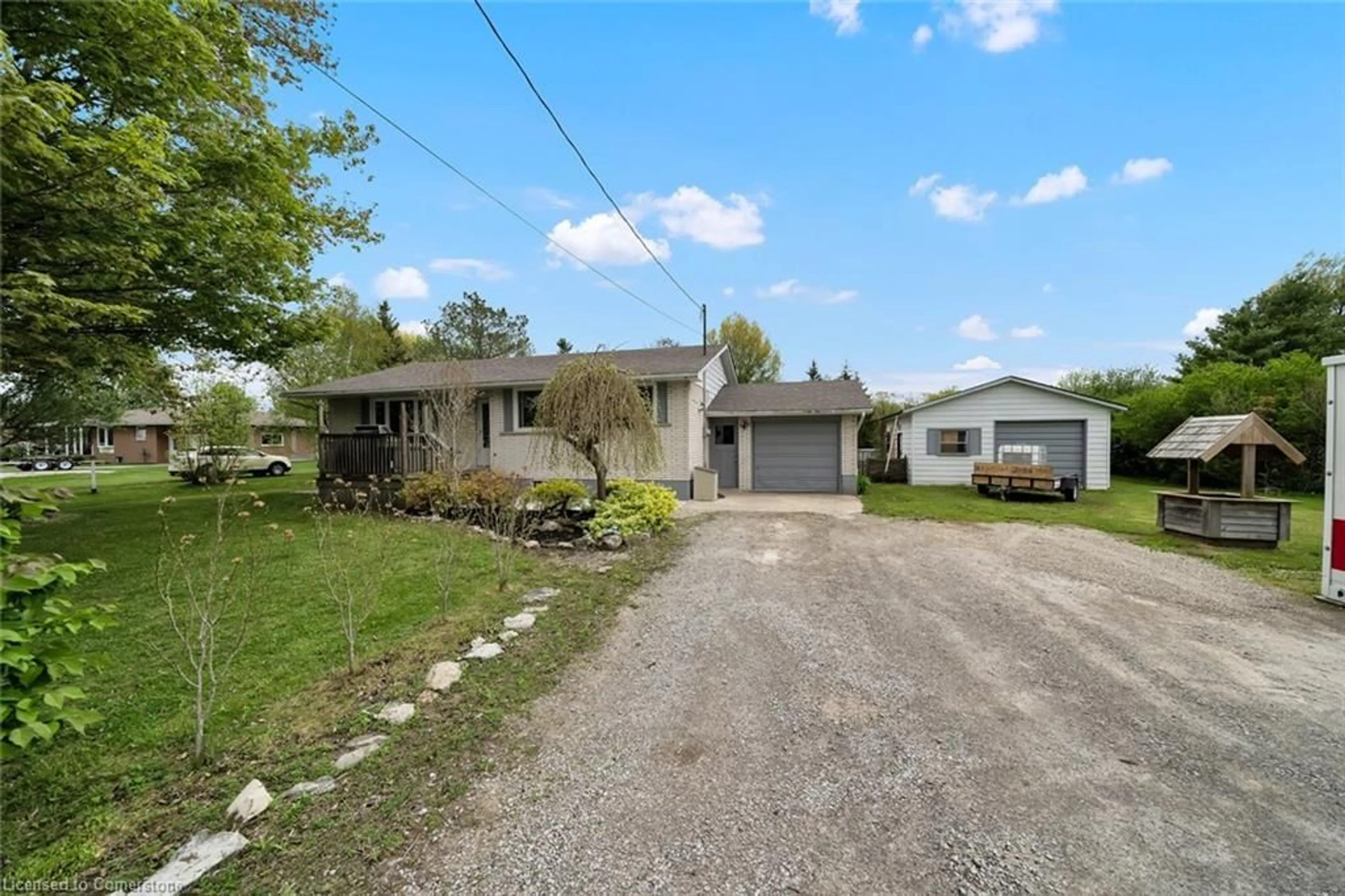 A pic from outside/outdoor area/front of a property/back of a property/a pic from drone, street for 7120 Rainham Rd, Dunnville Ontario N1A 2W8