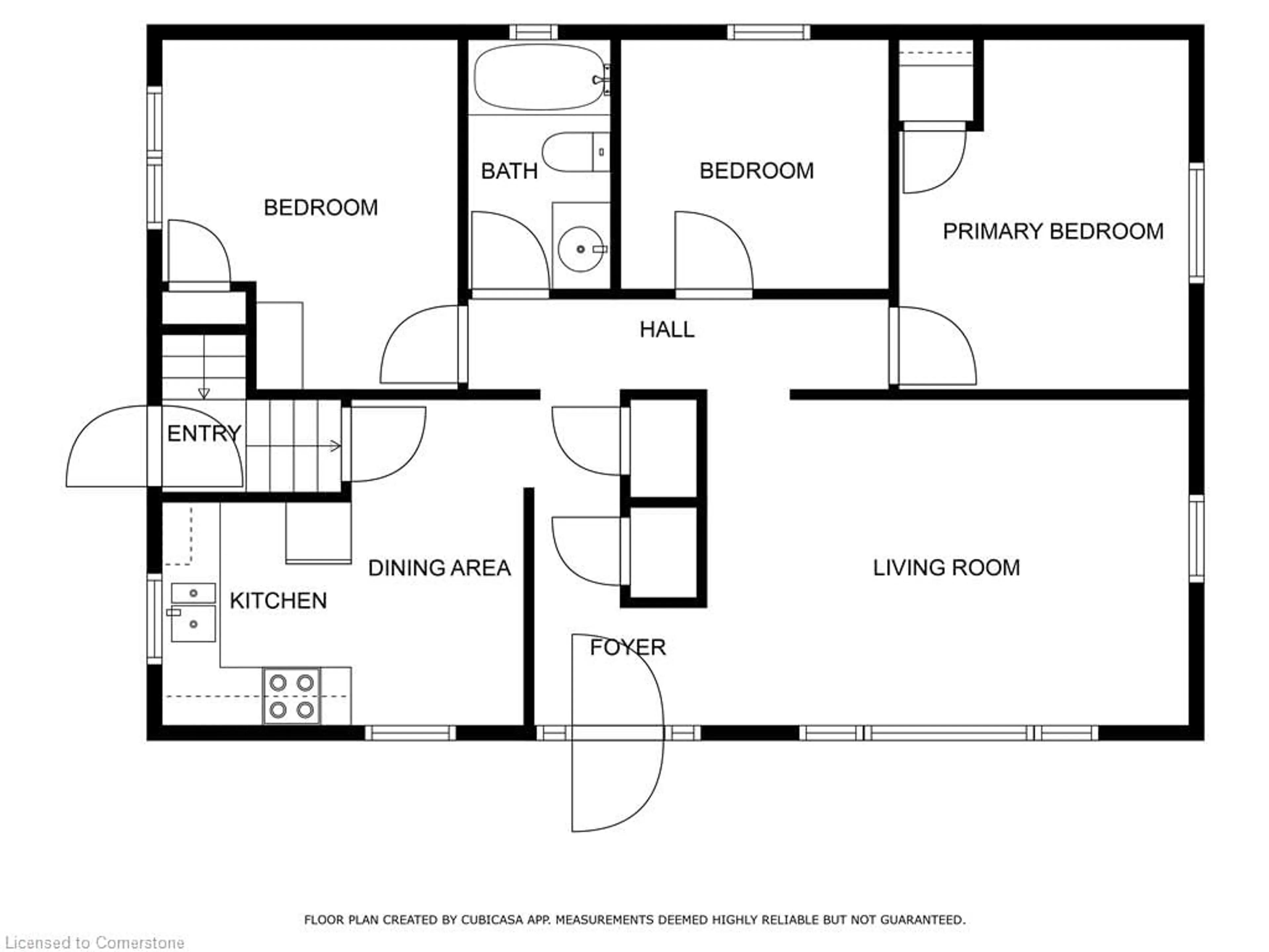 Floor plan for 292 Glenholme Ave, Hamilton Ontario L8K 3M3