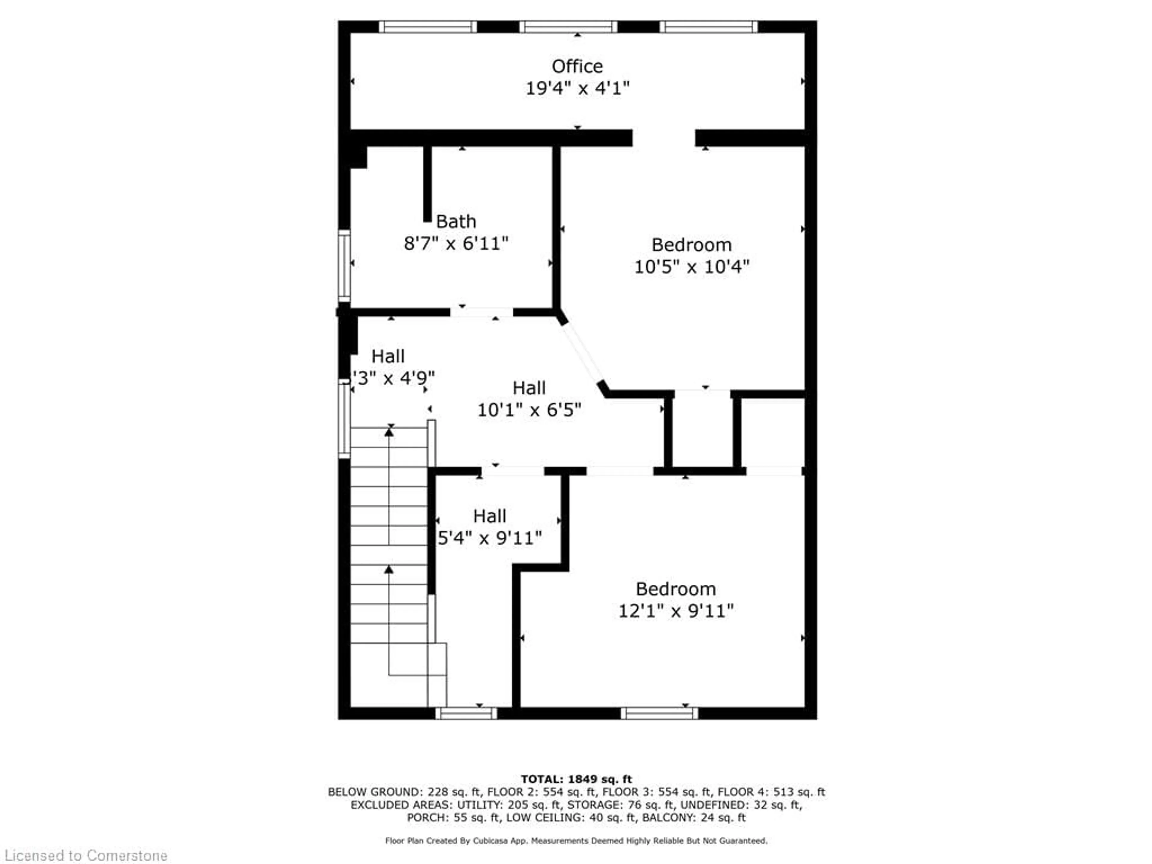 Floor plan for 54 Willow St, Waterloo Ontario N2J 1V5