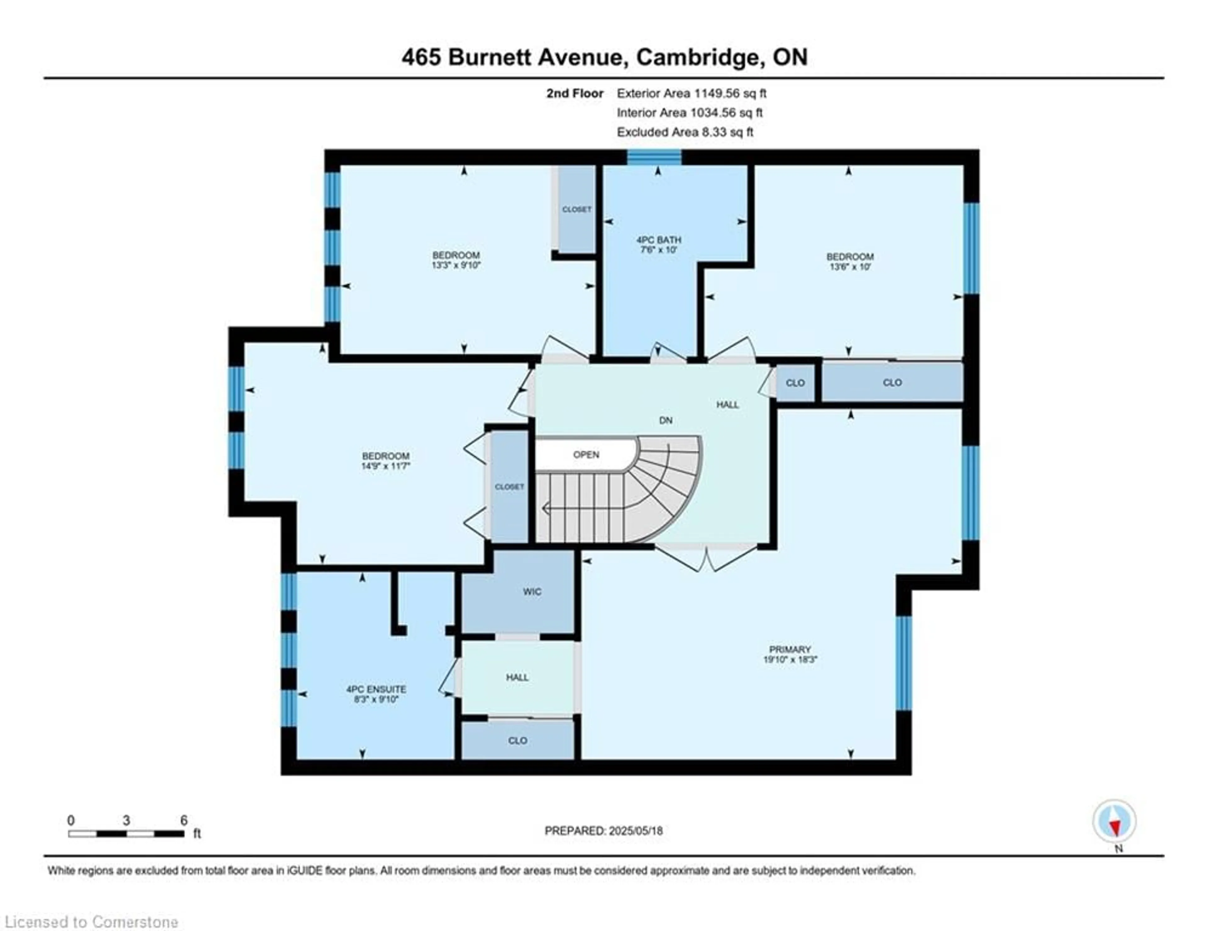 Floor plan for 465 Burnett Ave, Cambridge Ontario N1T 1L3