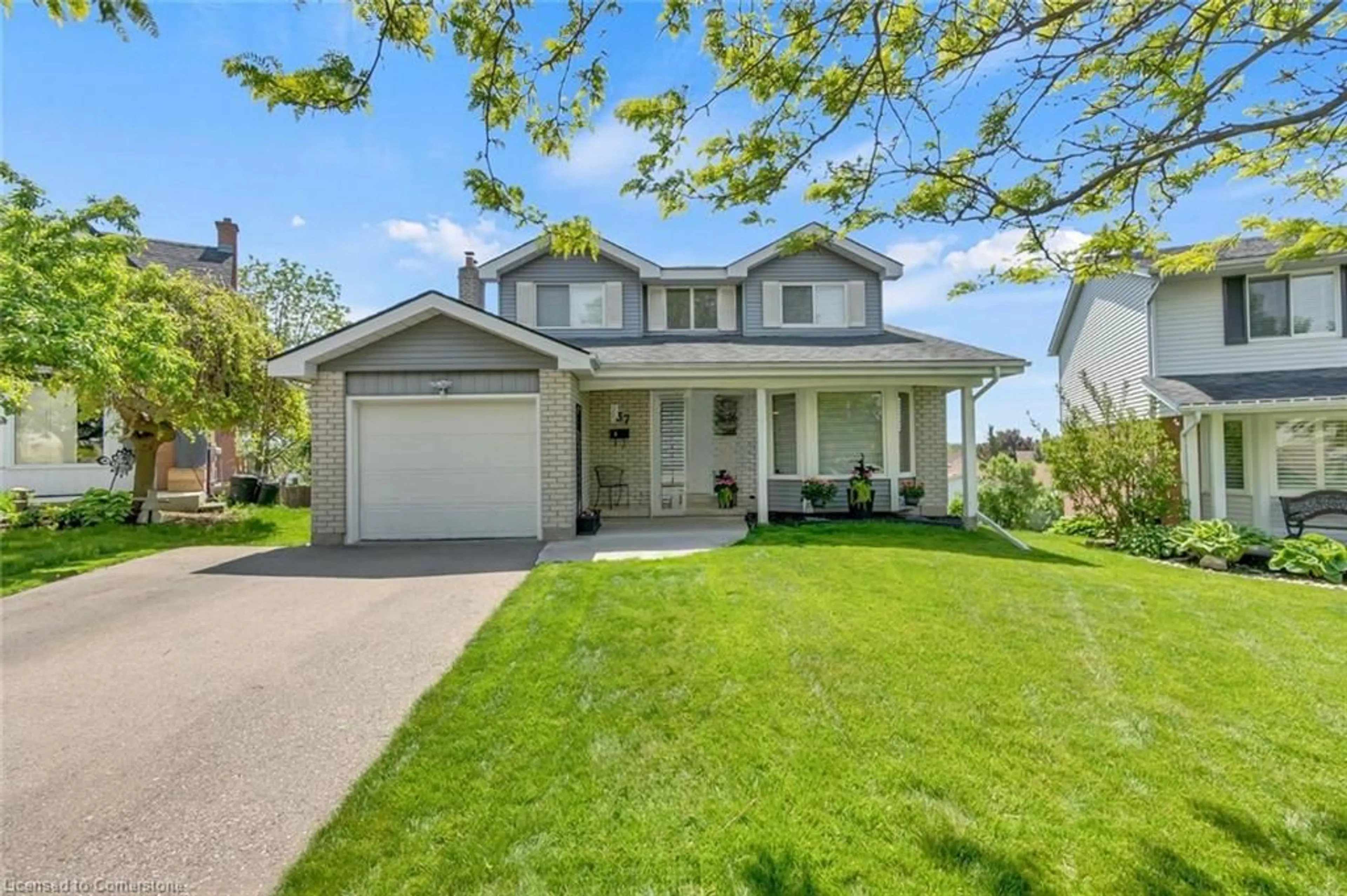 Home with vinyl exterior material, street for 137 Oneida Pl, Kitchener Ontario N2A 3G3