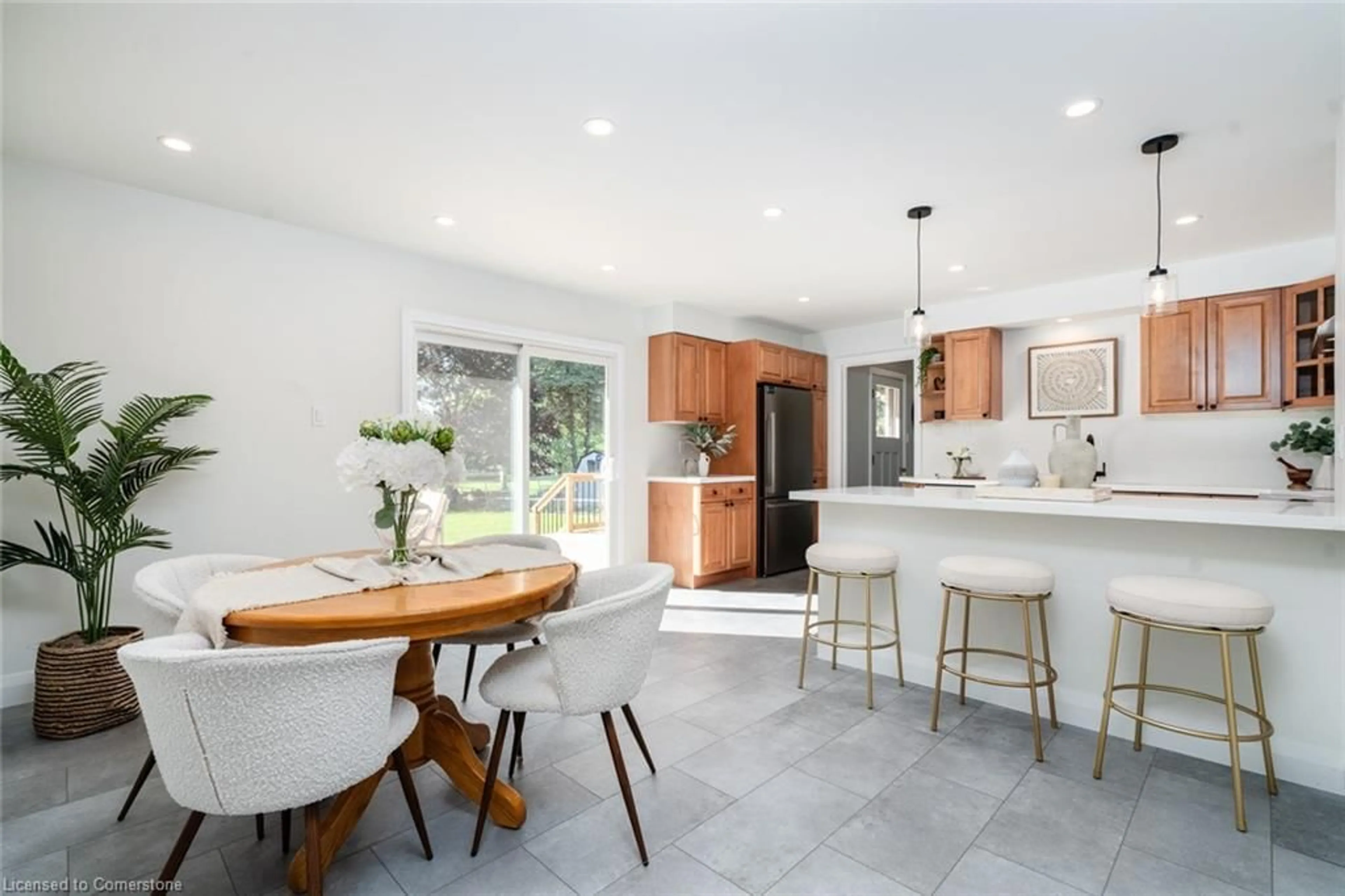 Open concept kitchen, ceramic/tile floor for 8688 Road 164, Gowanstown Ontario N0G 1Y0