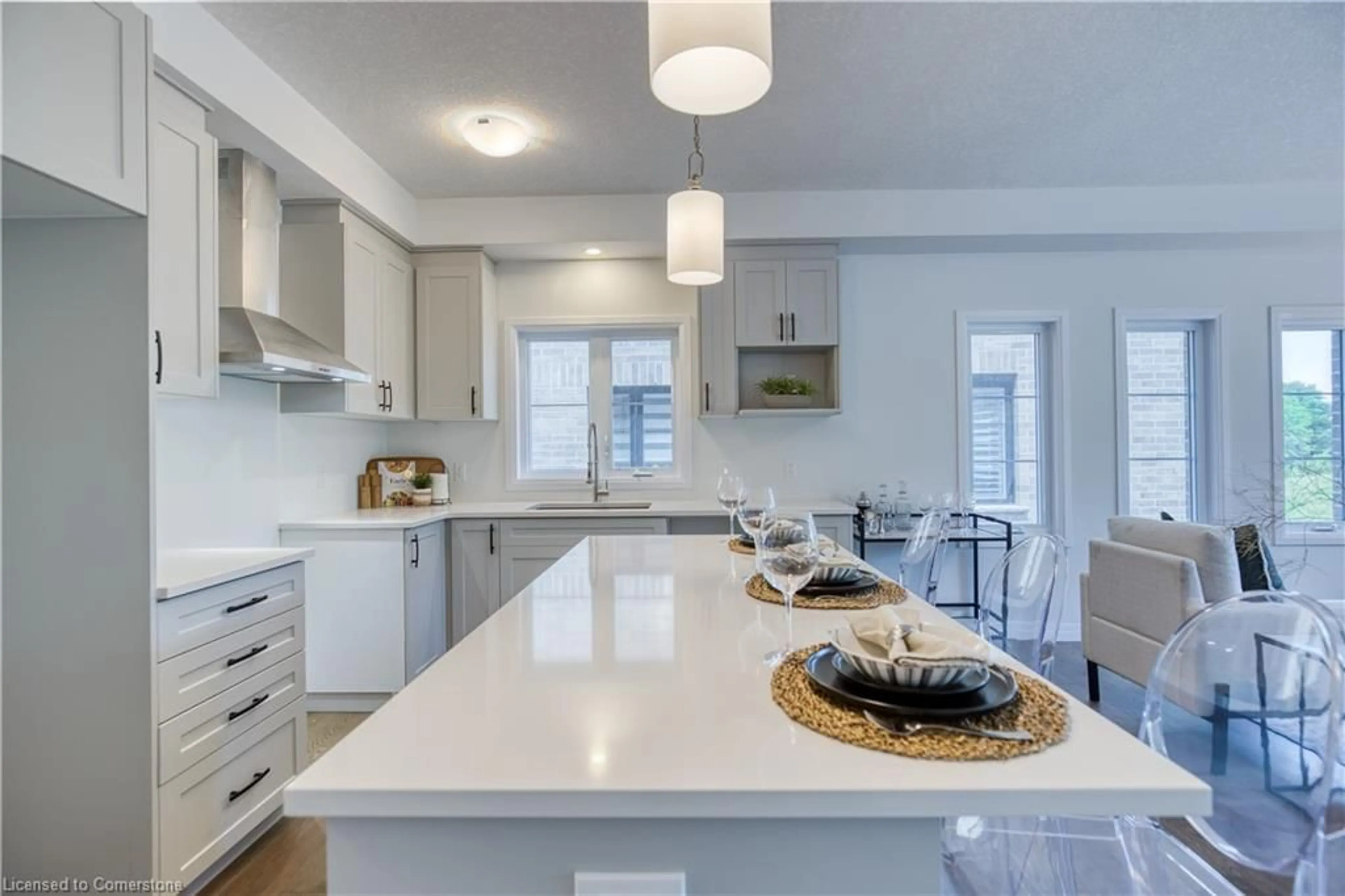 Open concept kitchen, unknown for 41 Queensbrook Cres, Cambridge Ontario N1S 0E5