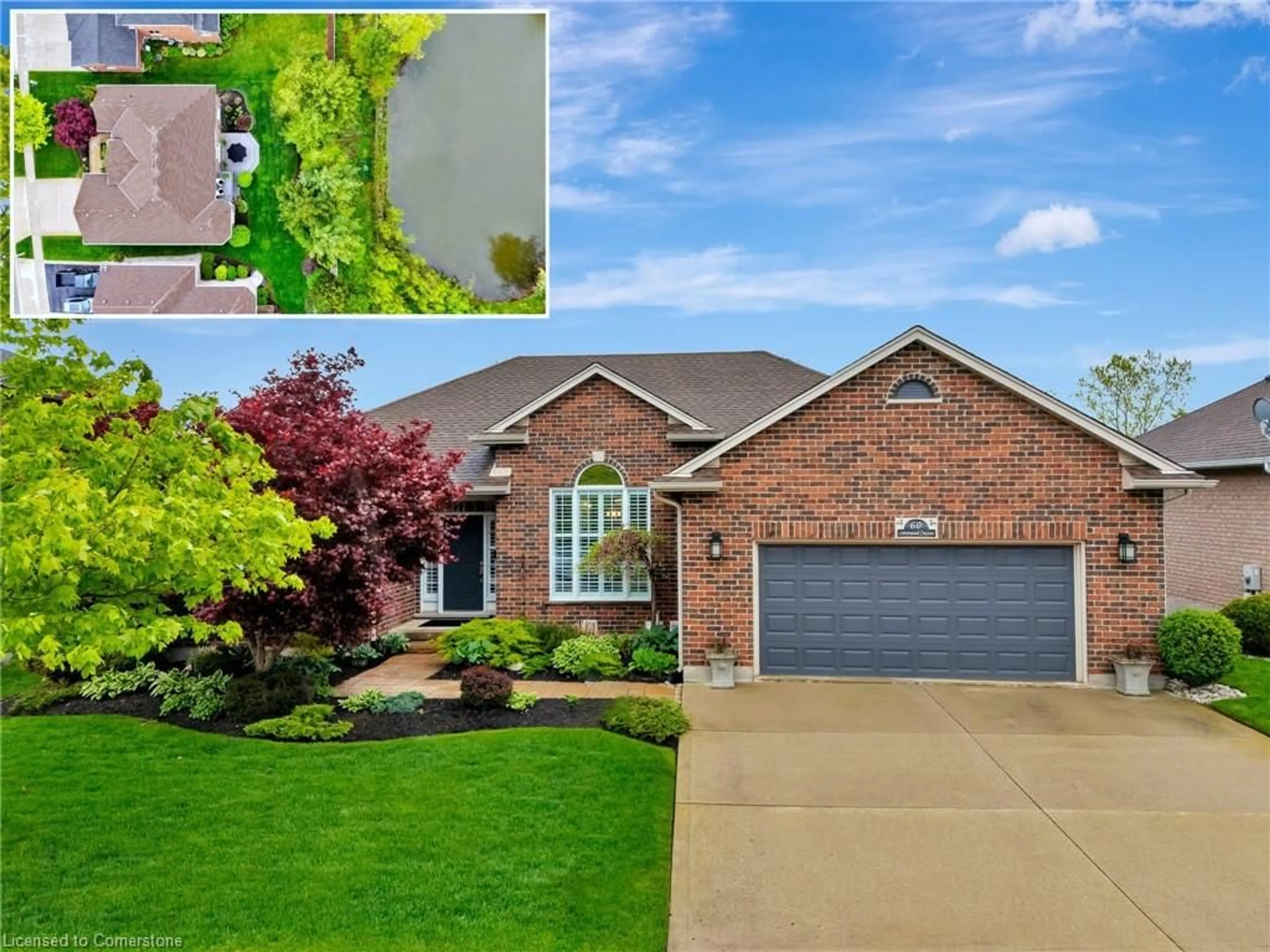 Home with brick exterior material, street for 60 Cottonwood Cres, Cambridge Ontario N1T 2J1