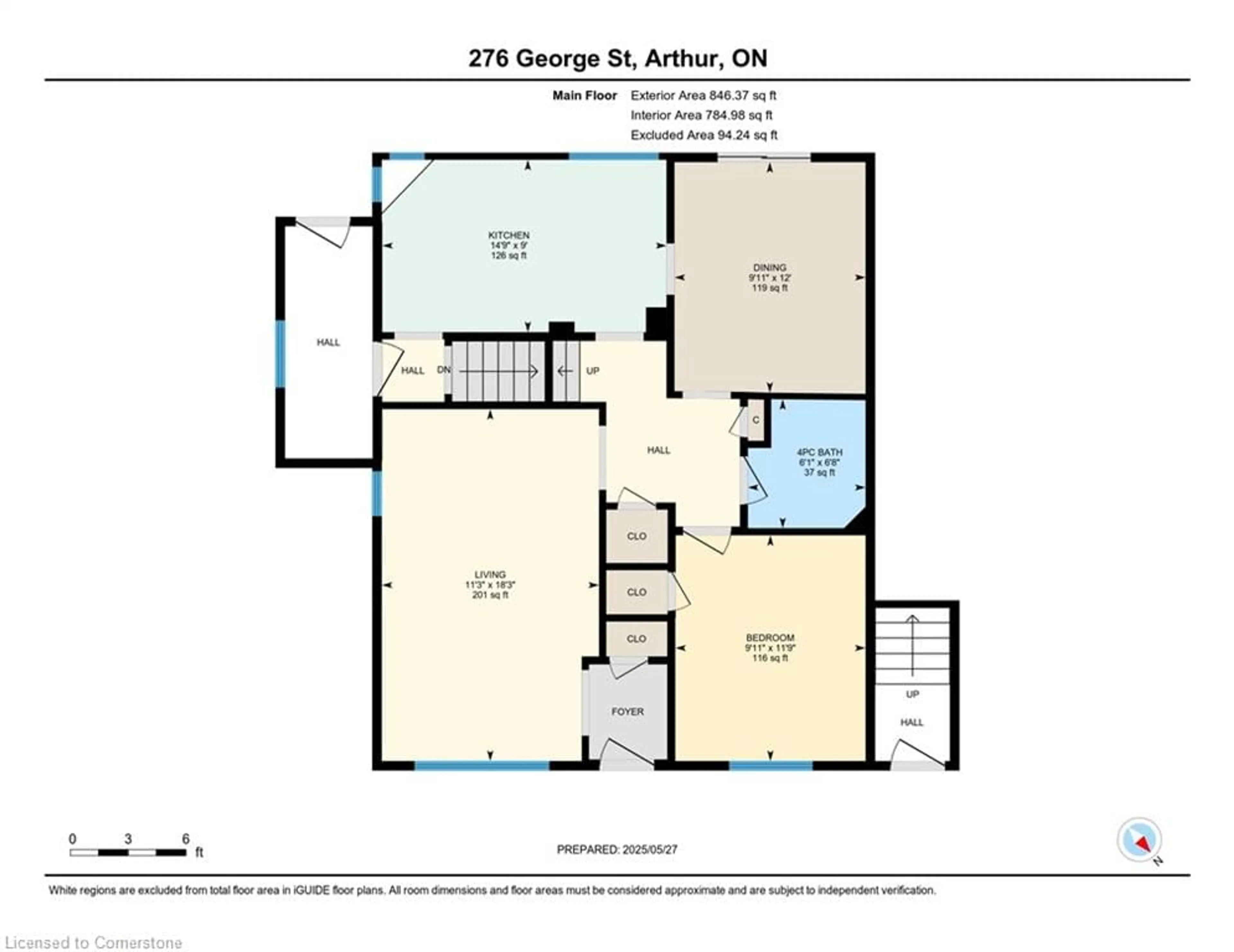 Floor plan for 276 George St, Arthur Ontario N0G 1A0