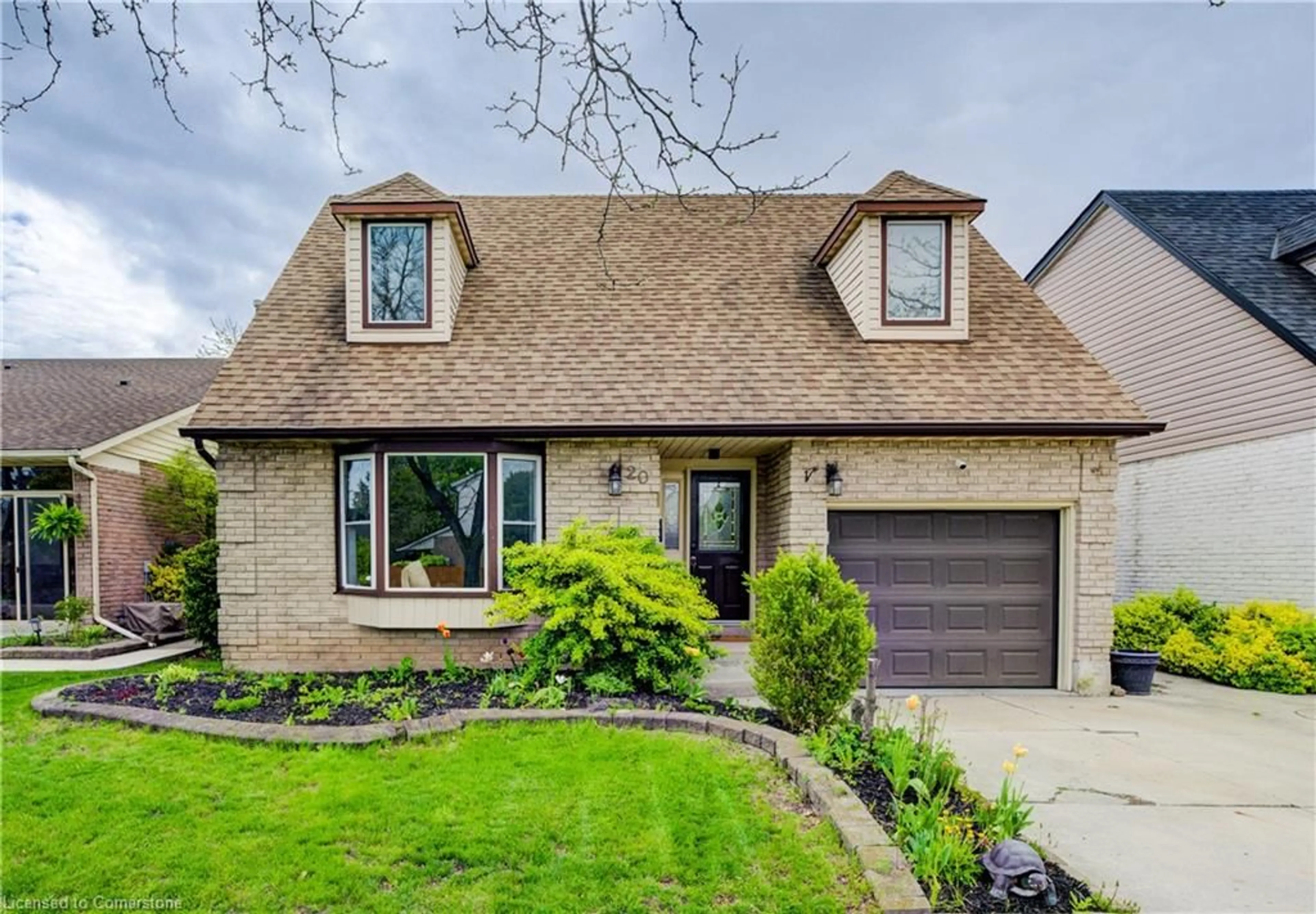Home with brick exterior material, street for 20 Ventura Dr, Stoney Creek Ontario L8J 1W7
