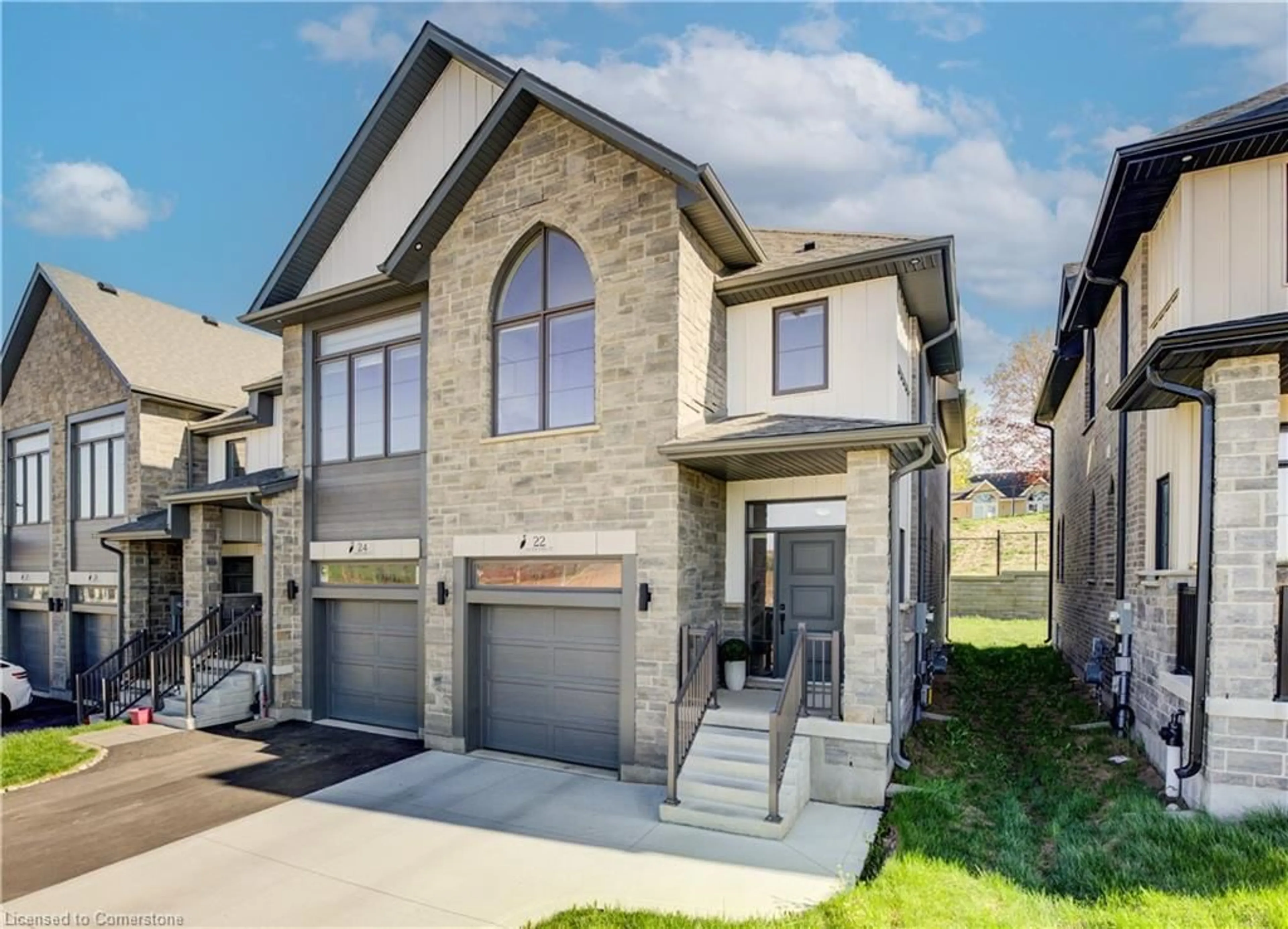 Home with brick exterior material, street for 22 Sandstone St, Cambridge Ontario N1S 0E4