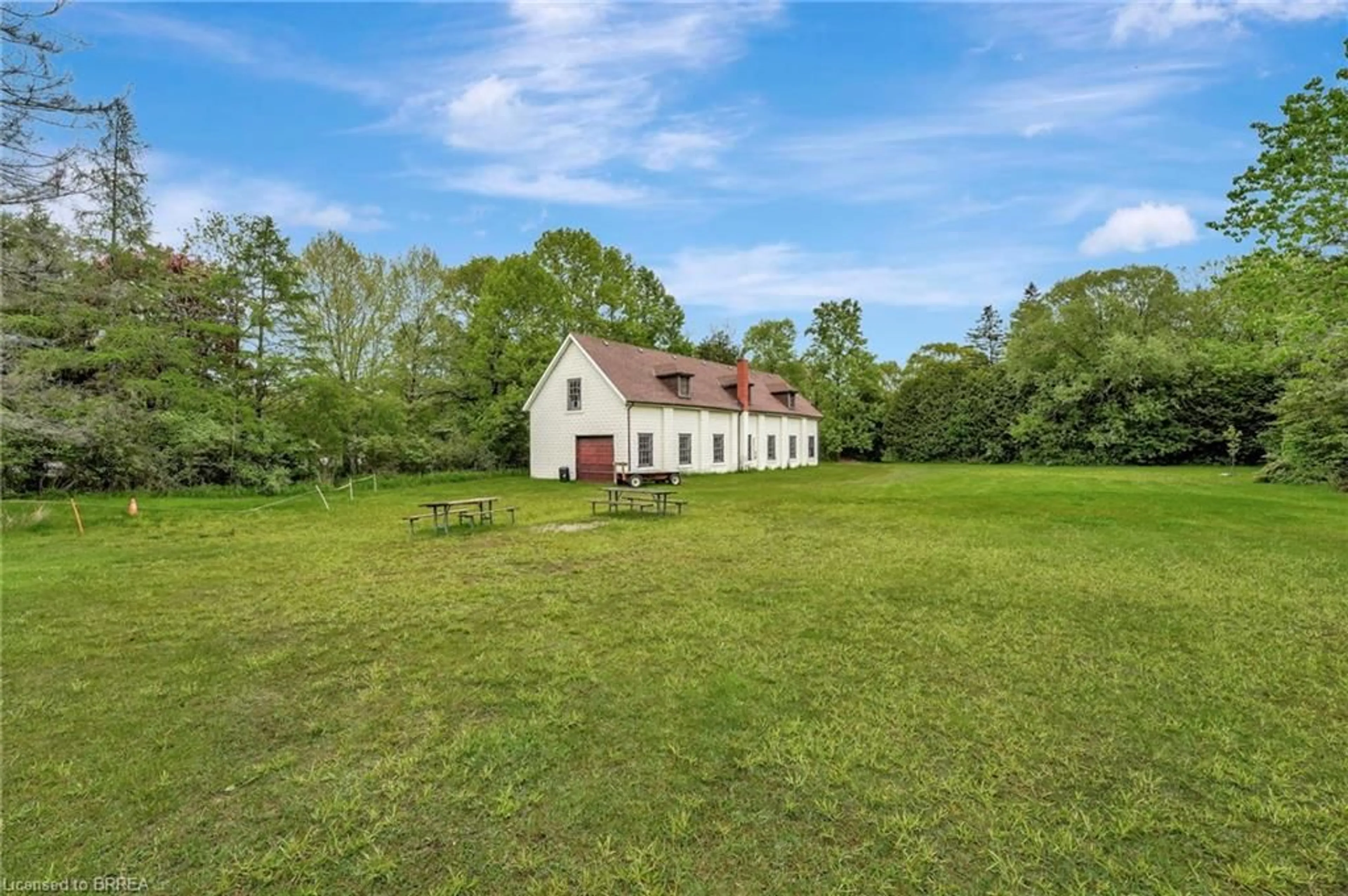 A pic from outside/outdoor area/front of a property/back of a property/a pic from drone, building for 729 Mount Pleasant Rd #B, Mount Pleasant Ontario N0E 1K0