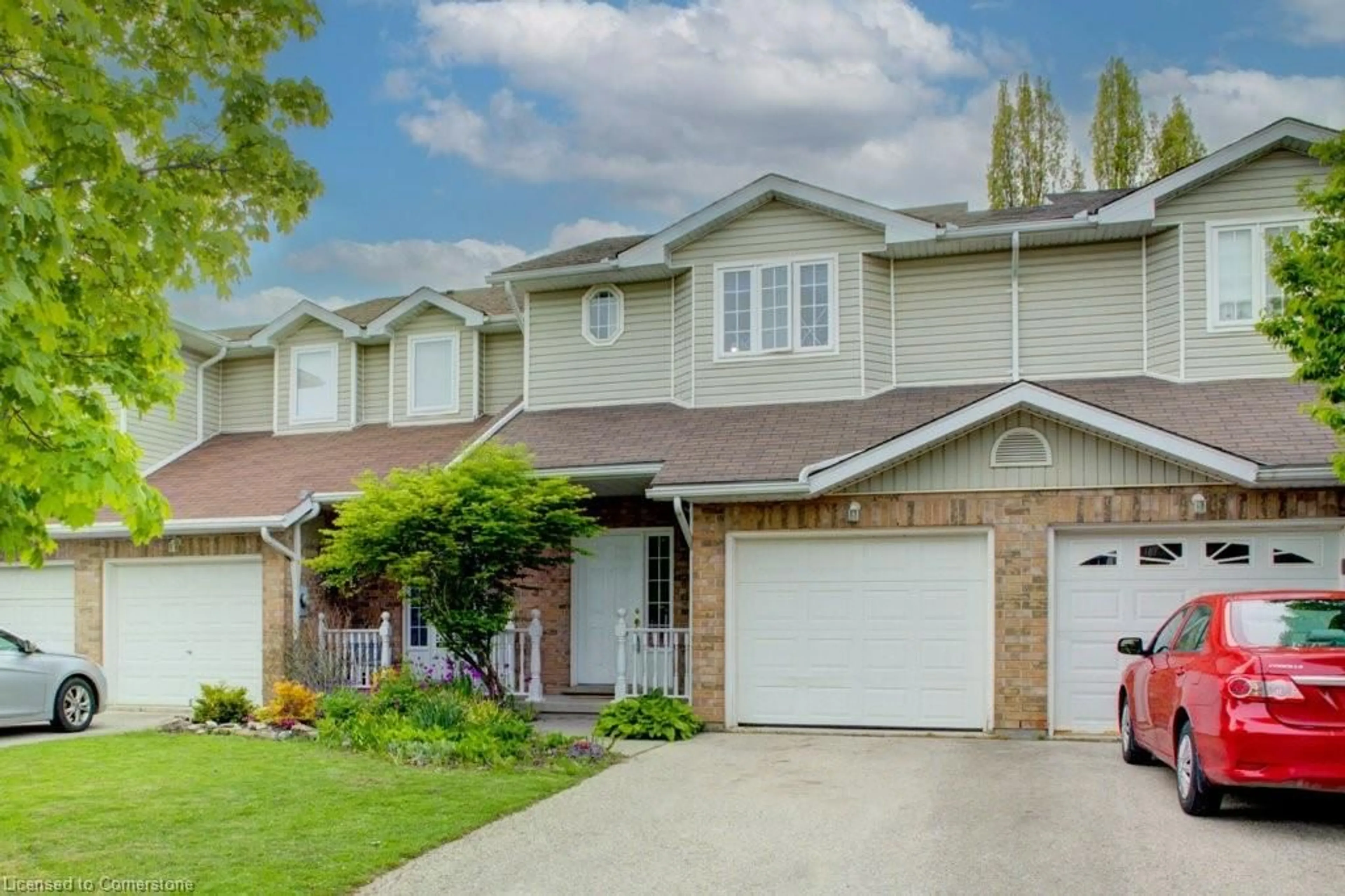 Home with vinyl exterior material, street for 28 Patrick Blvd, Elora Ontario N0B 1S0