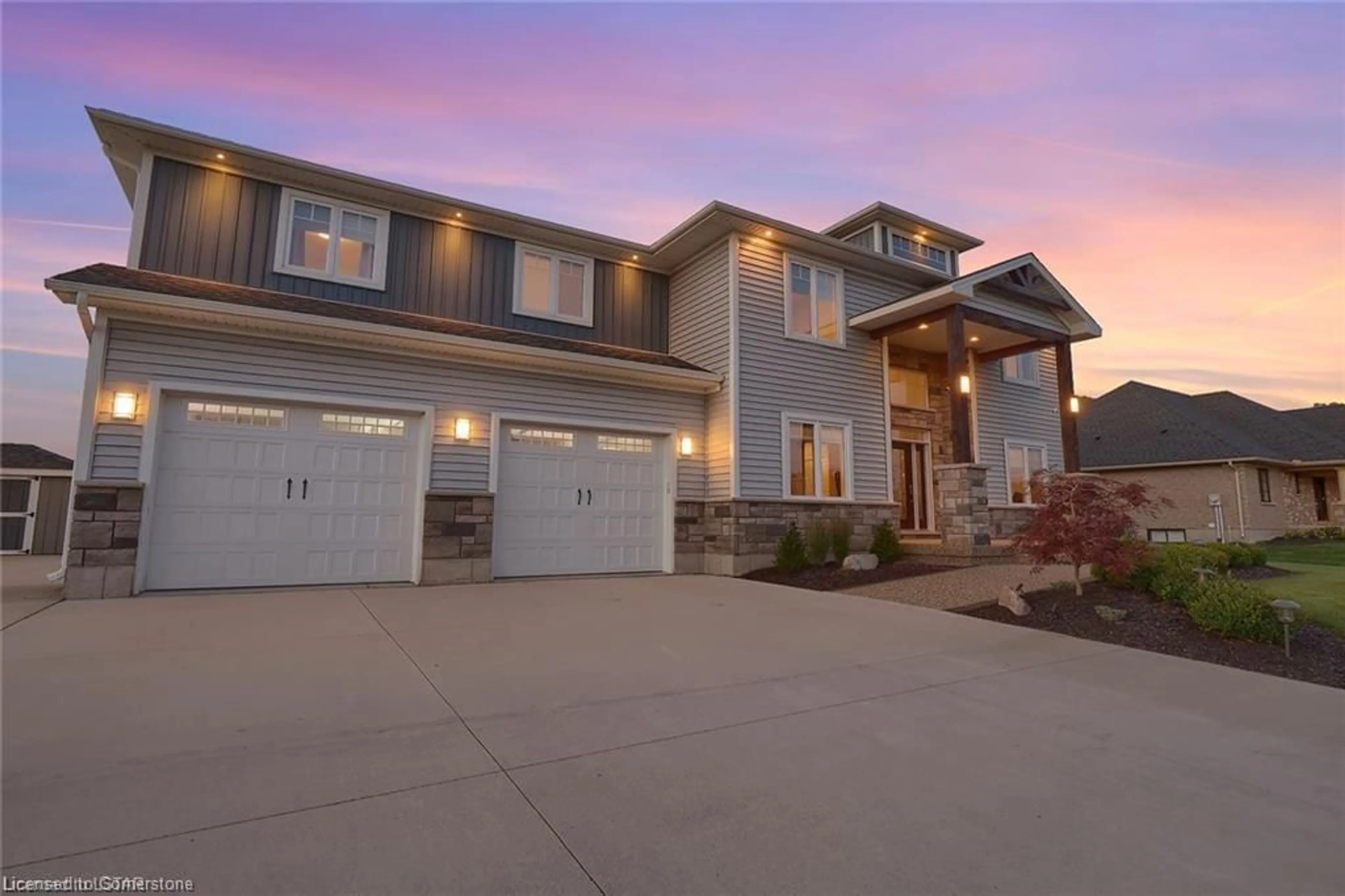 Home with vinyl exterior material, street for 51048 Ron Mcneil Line Line, Malahide Ontario N0L 2J0
