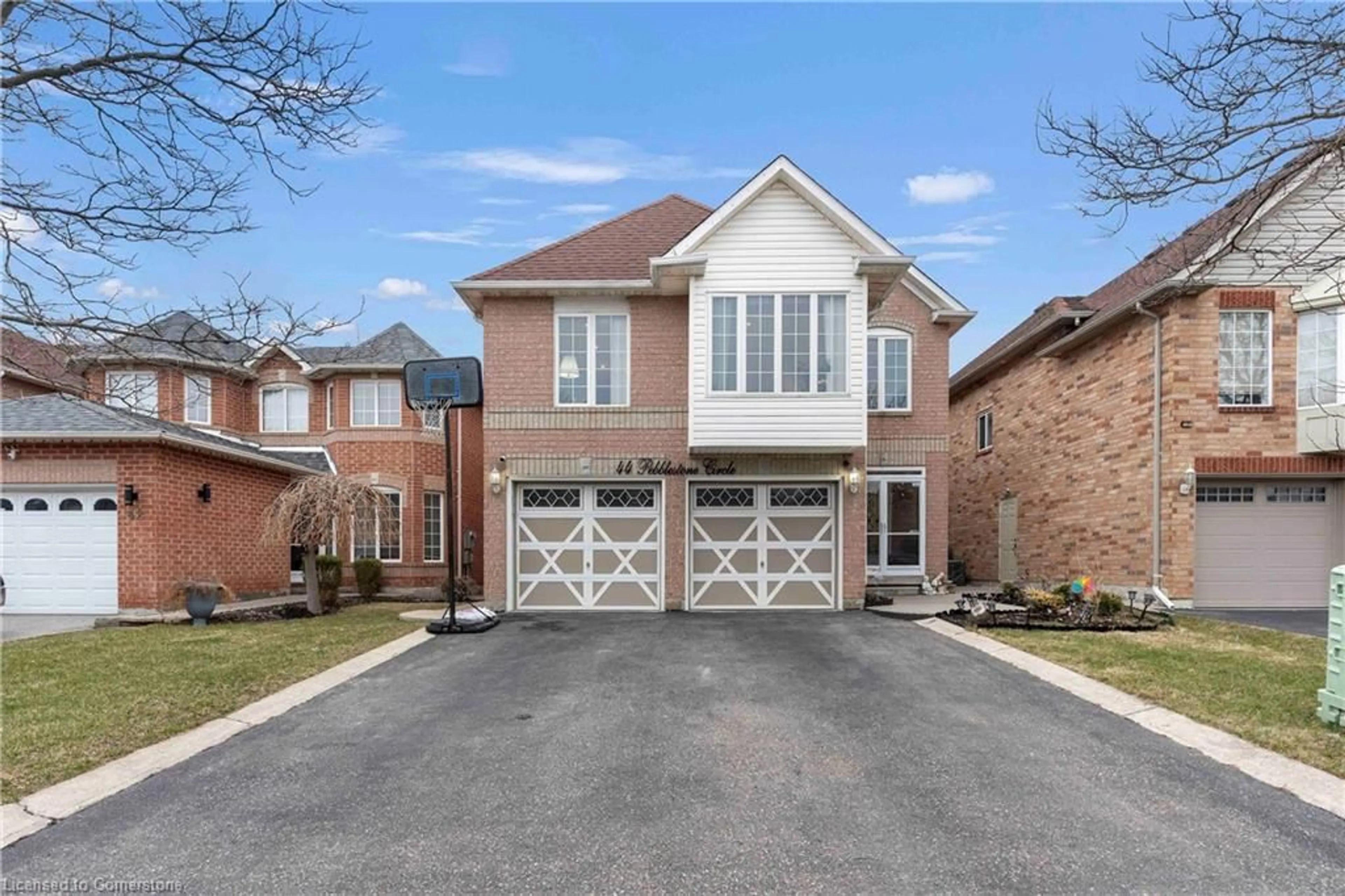 Home with brick exterior material, street for 44 Pebblestone Cir, Brampton Ontario L6X 4N2