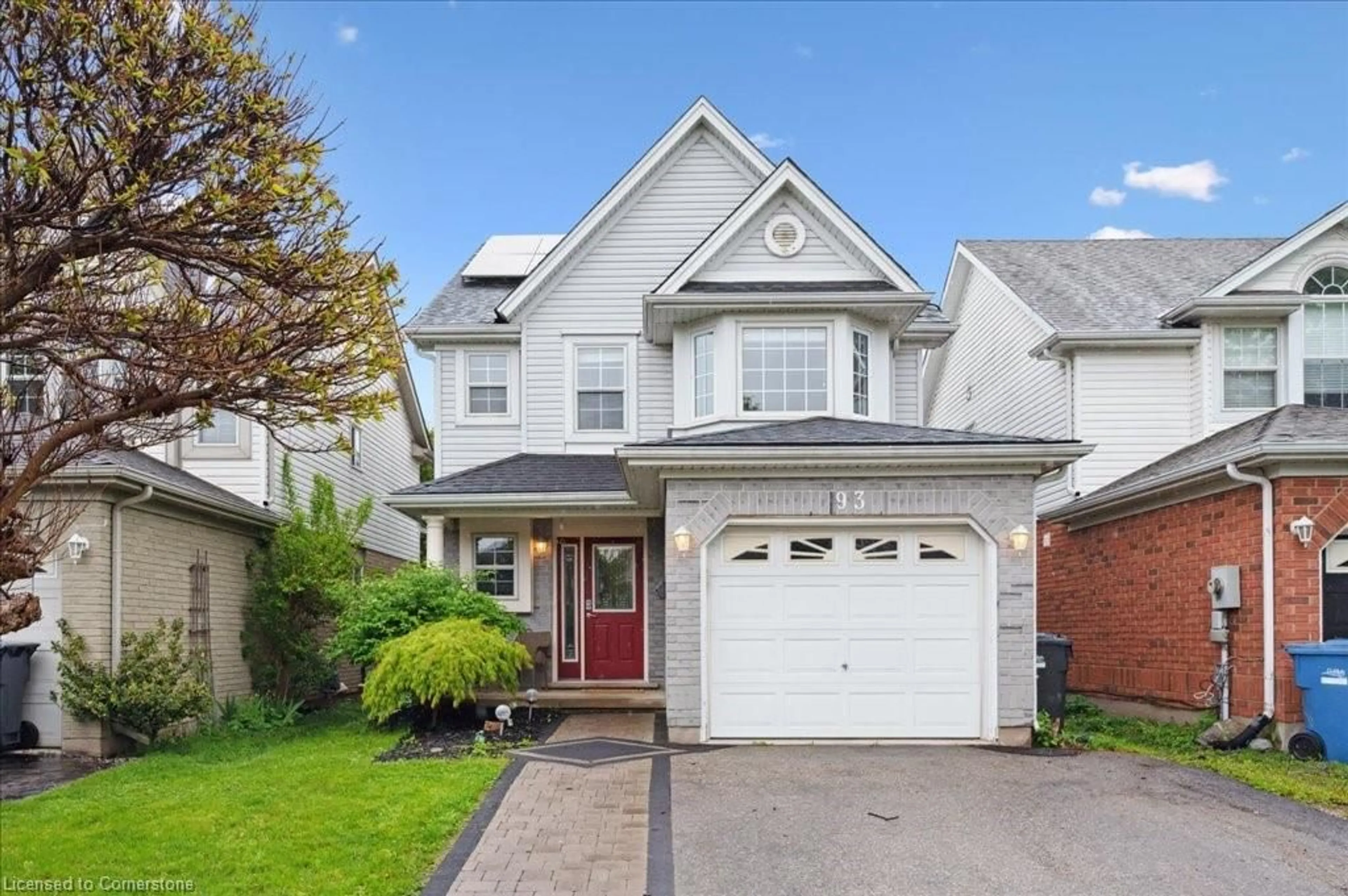Home with vinyl exterior material, street for 93 Doyle Dr, Guelph Ontario N1G 5B9
