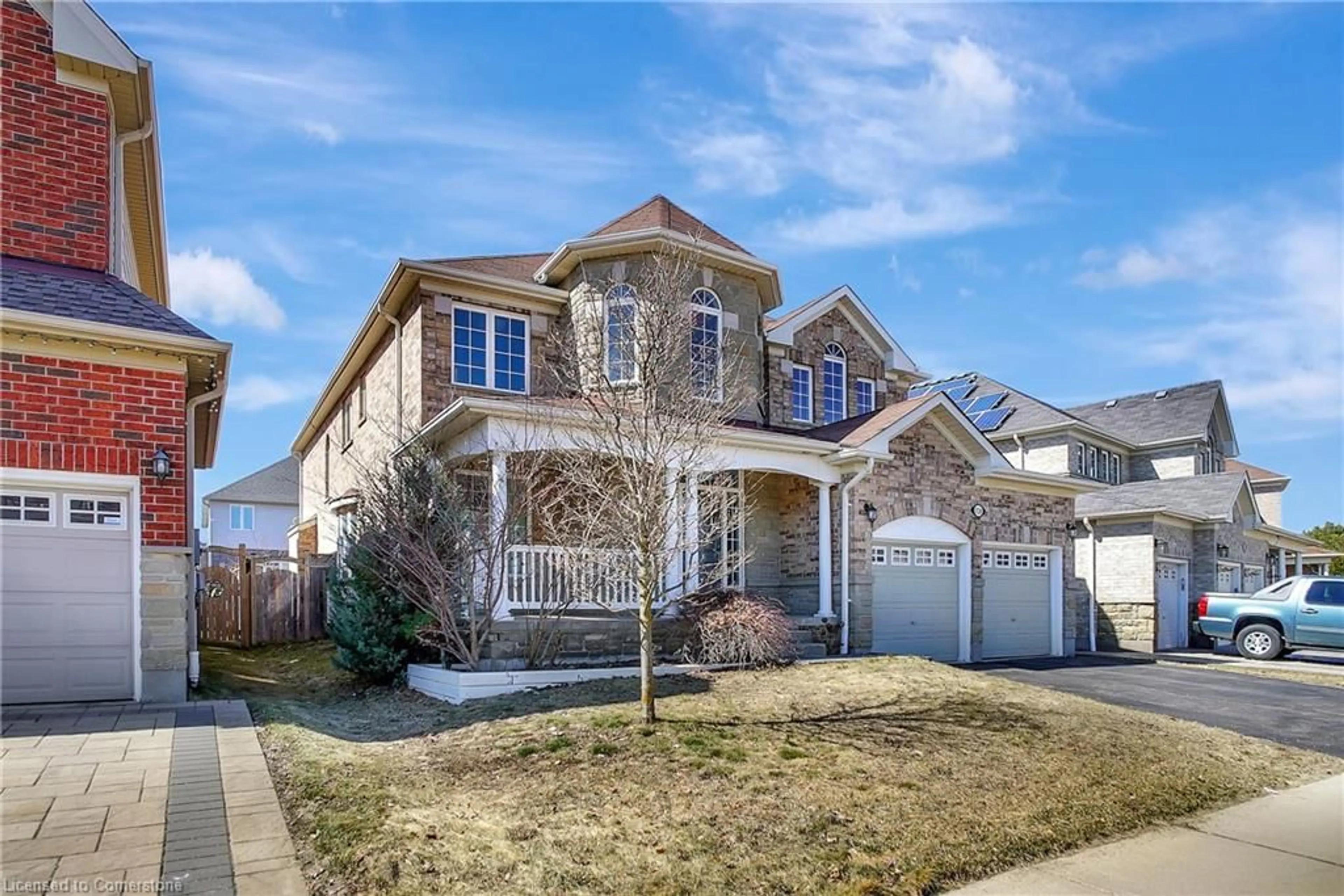 Home with brick exterior material, street for 320 Robert Ferrie Dr, Kitchener Ontario N2P 2X7