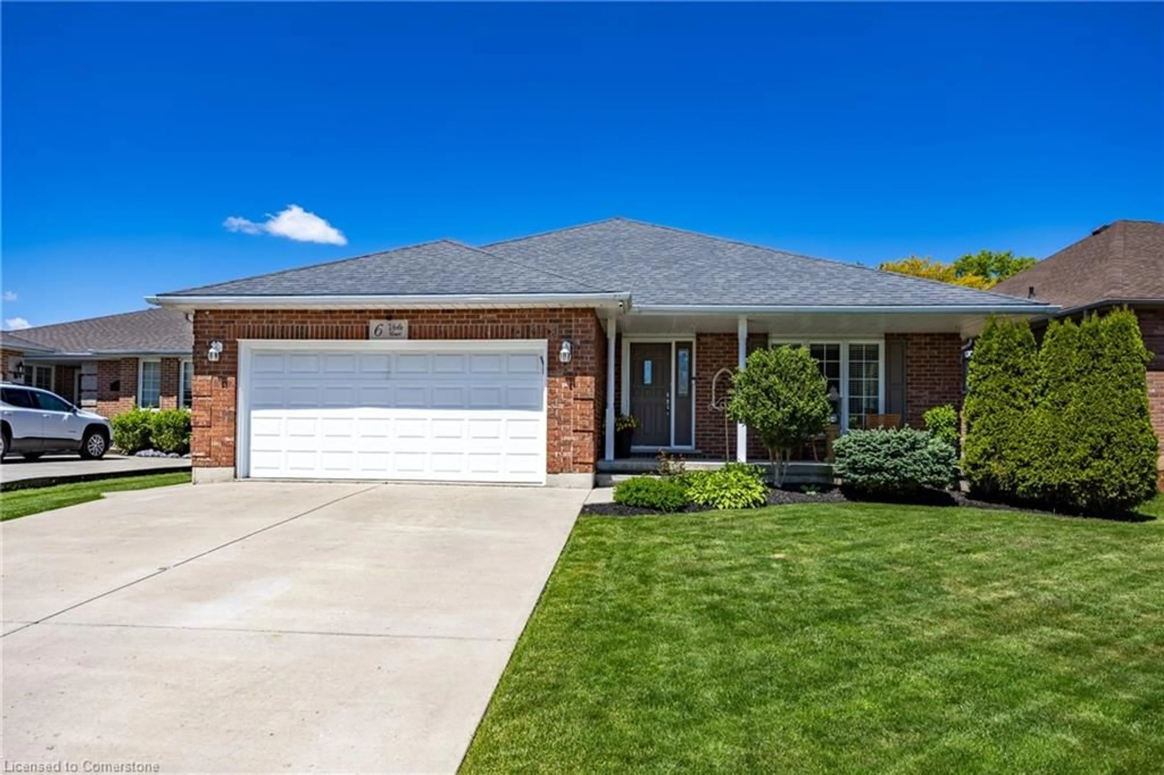 Home with brick exterior material, street for 6 Viola Crt, Delhi Ontario N4B 3C9