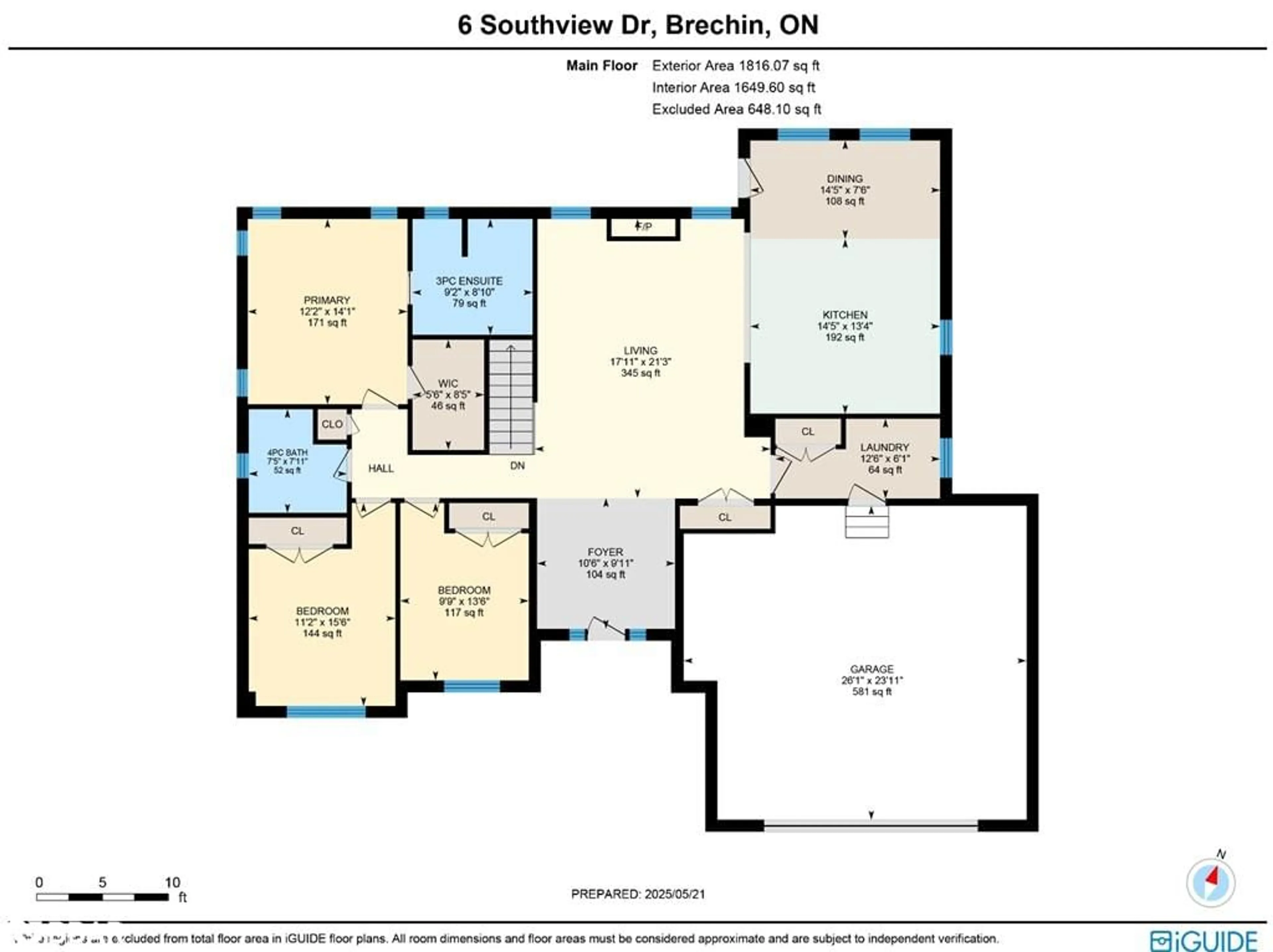 Floor plan for 6 Southview Drive, Bayshore Village Ontario L0K 1B0