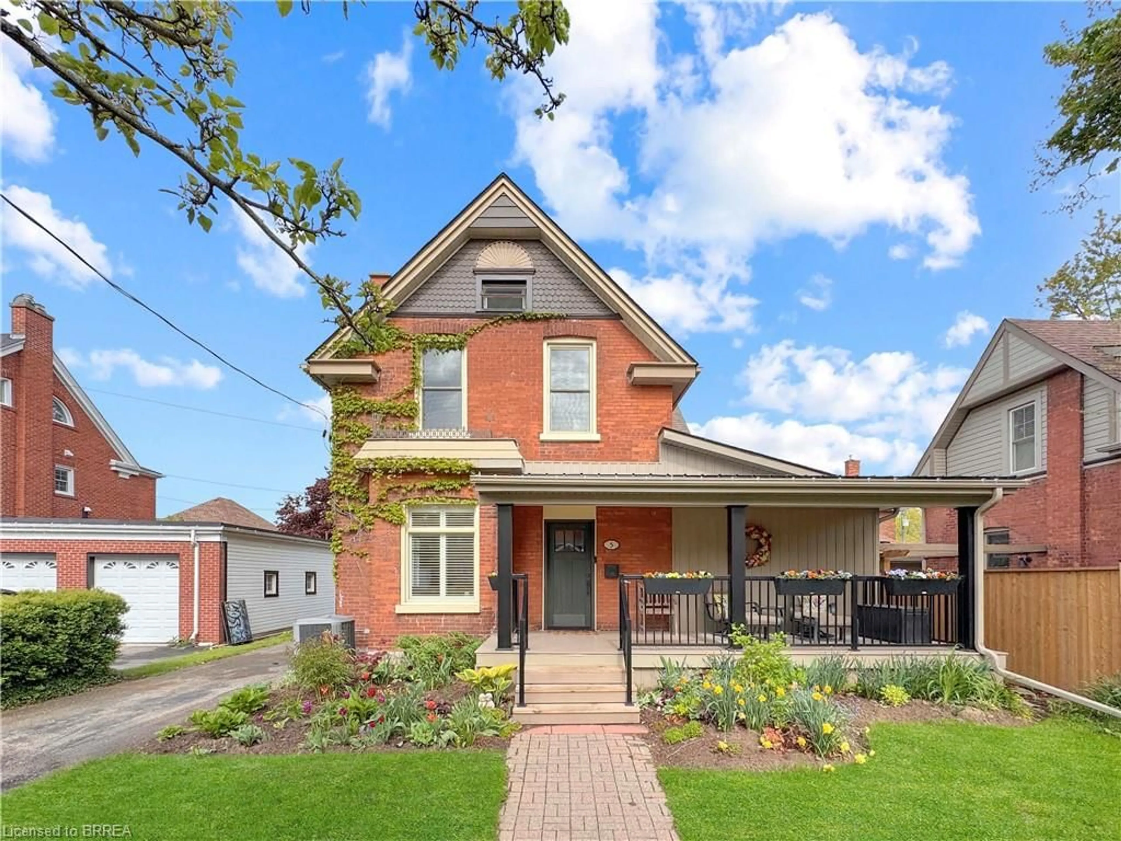 Home with brick exterior material, street for 5 Hawarden Ave, Brantford Ontario N3T 4H2