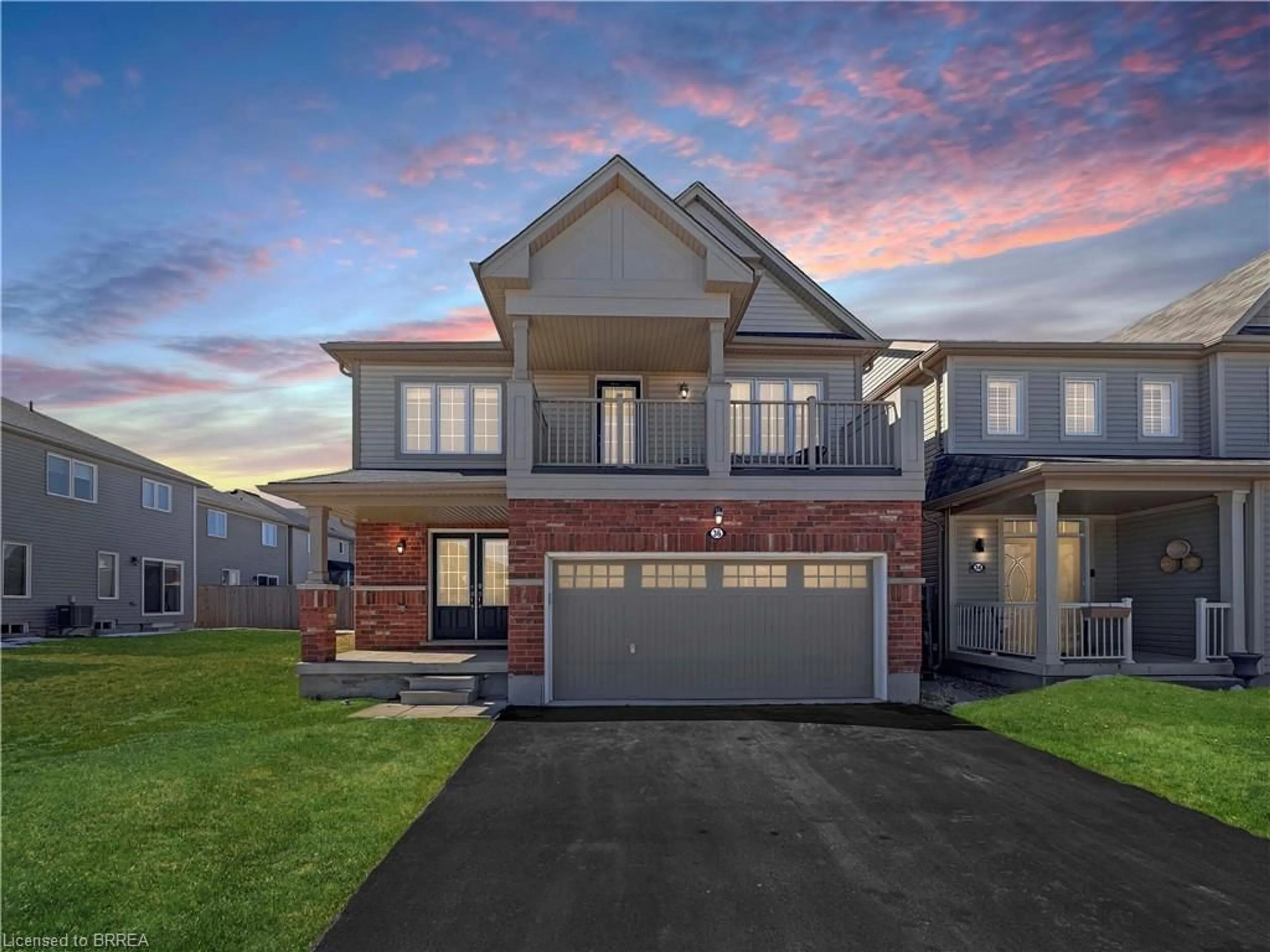 Home with brick exterior material, street for 36 Cheevers Rd, Brantford Ontario N3T 0K5