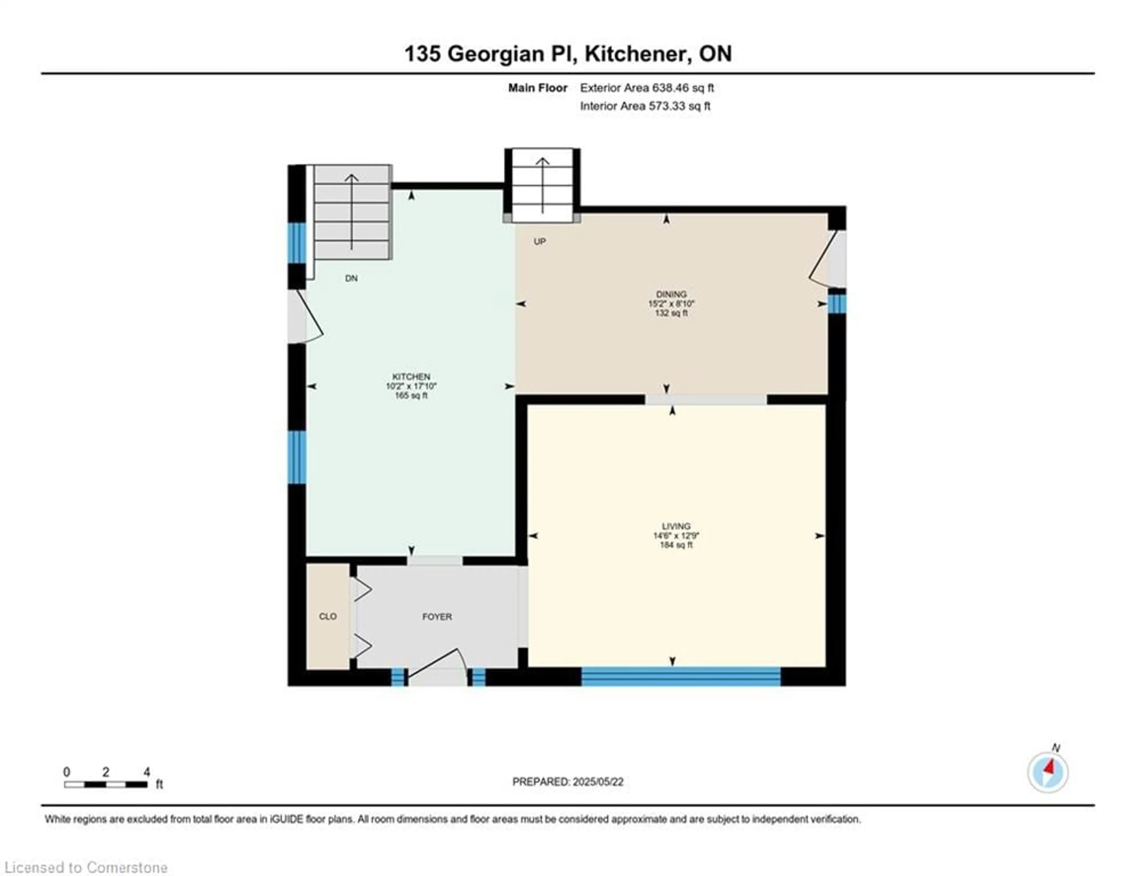 Floor plan for 135 Georgian Pl, Kitchener Ontario N2B 3P1
