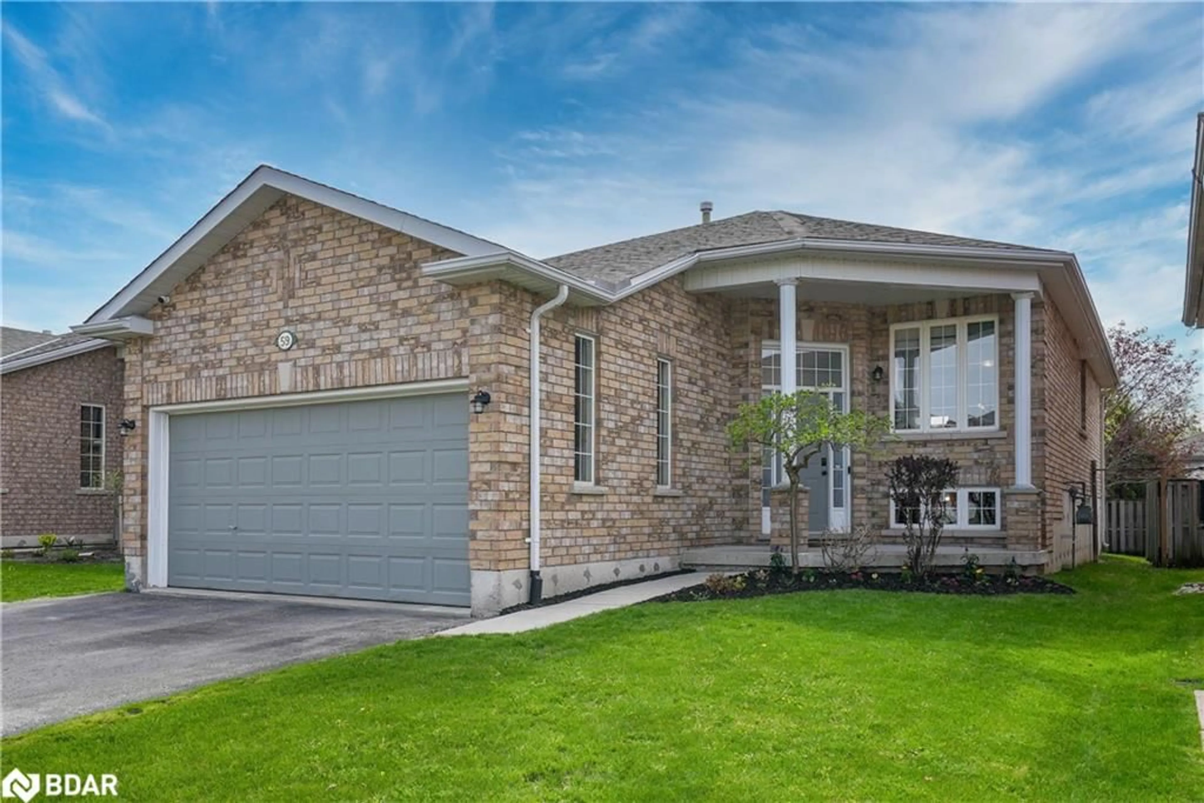 Home with brick exterior material, street for 59 Jagges Dr, Barrie Ontario L4N 0W8