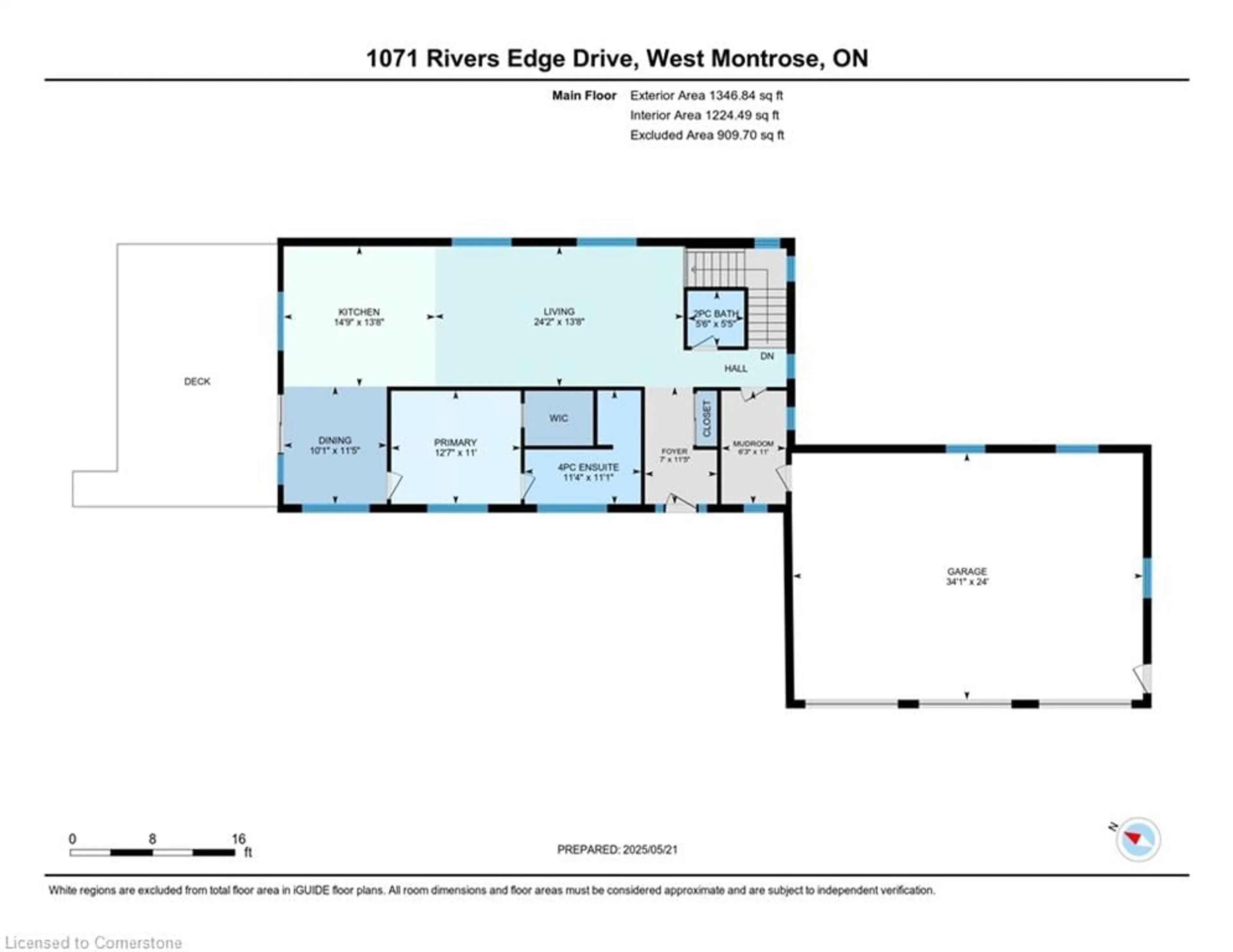 Floor plan for 1071 Rivers Edge Dr, West Montrose Ontario N0B 2V0