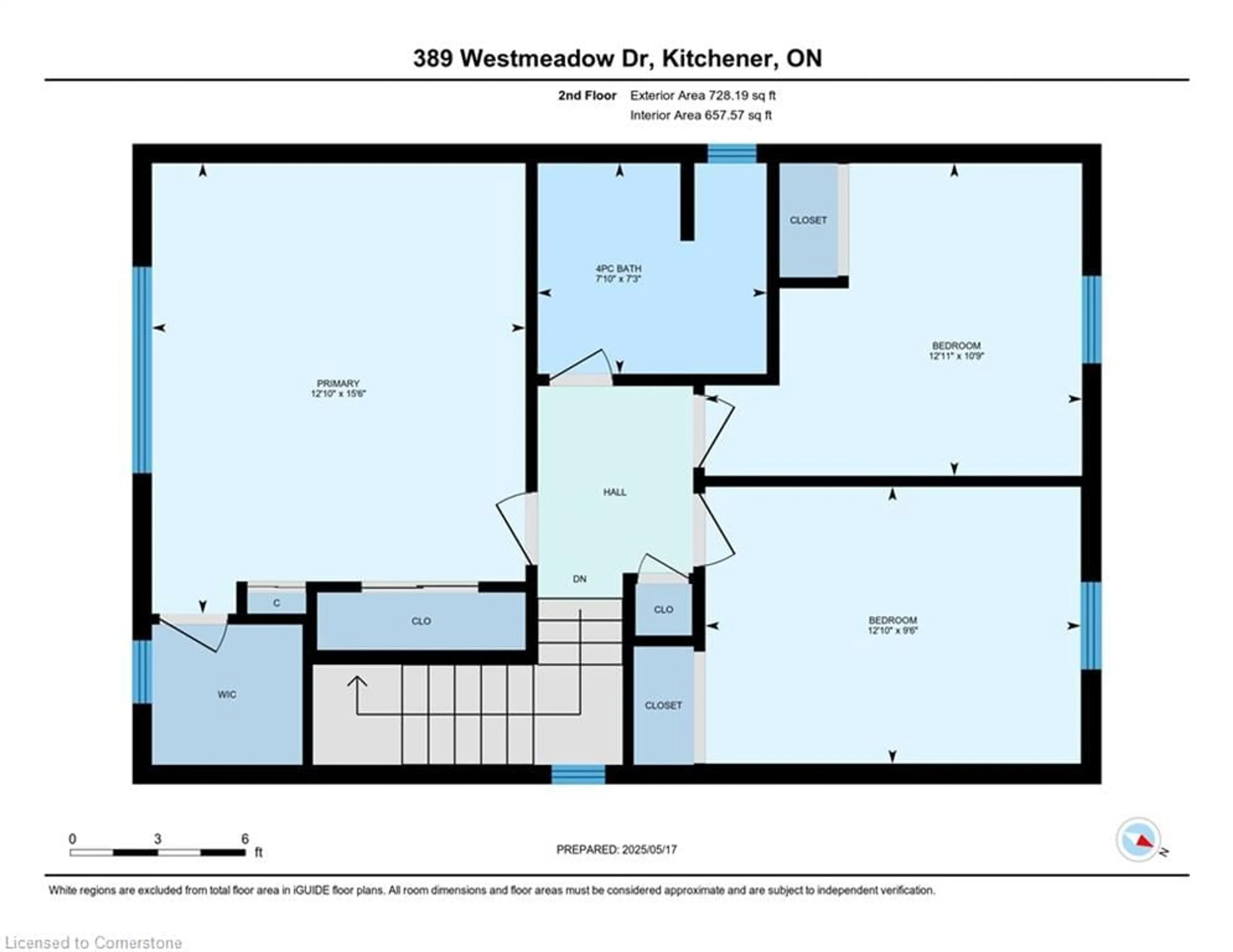 Floor plan for 389 Westmeadow Dr, Kitchener Ontario N2N 3K8