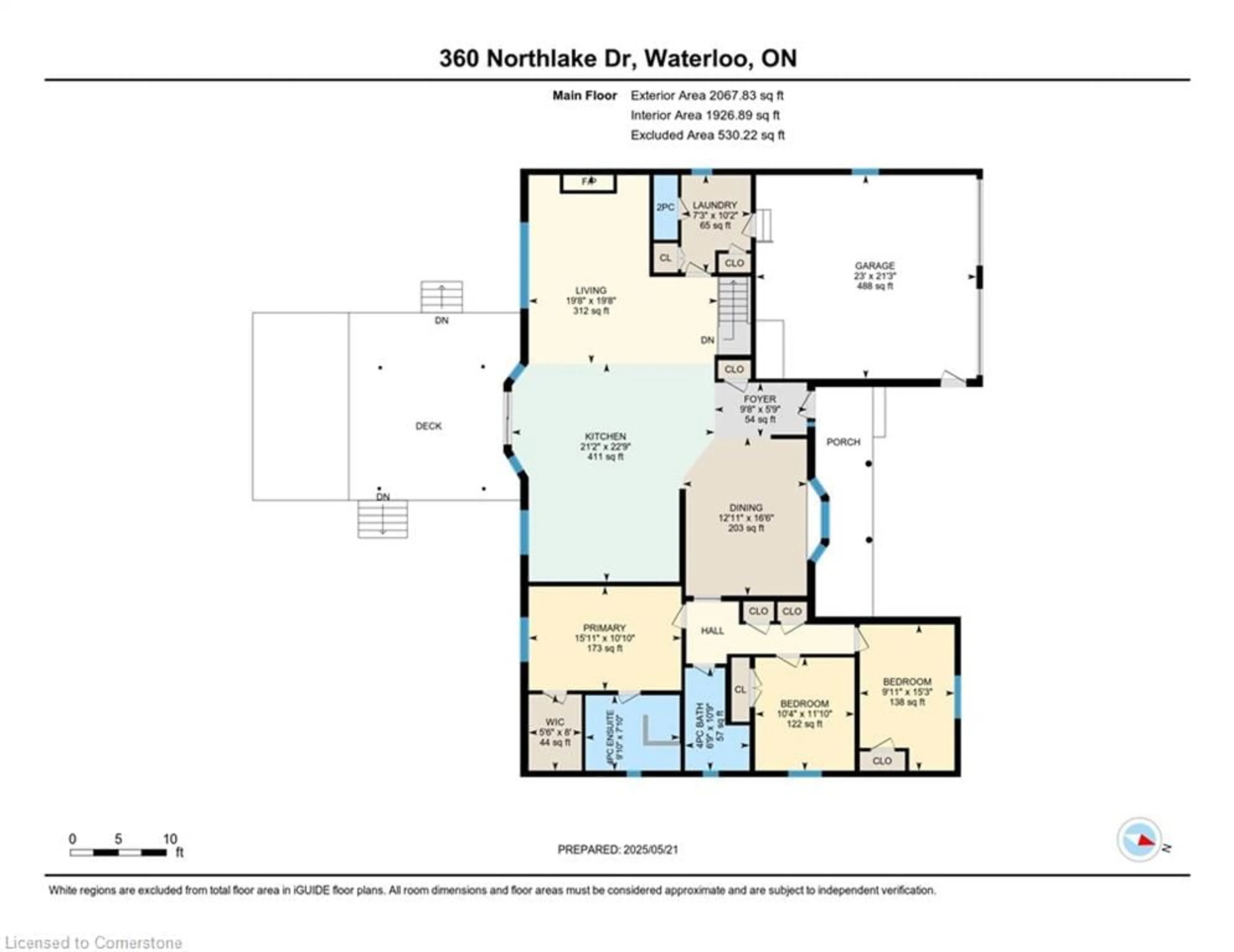 Floor plan for 360 Northlake Dr, Waterloo Ontario N2V 1W7