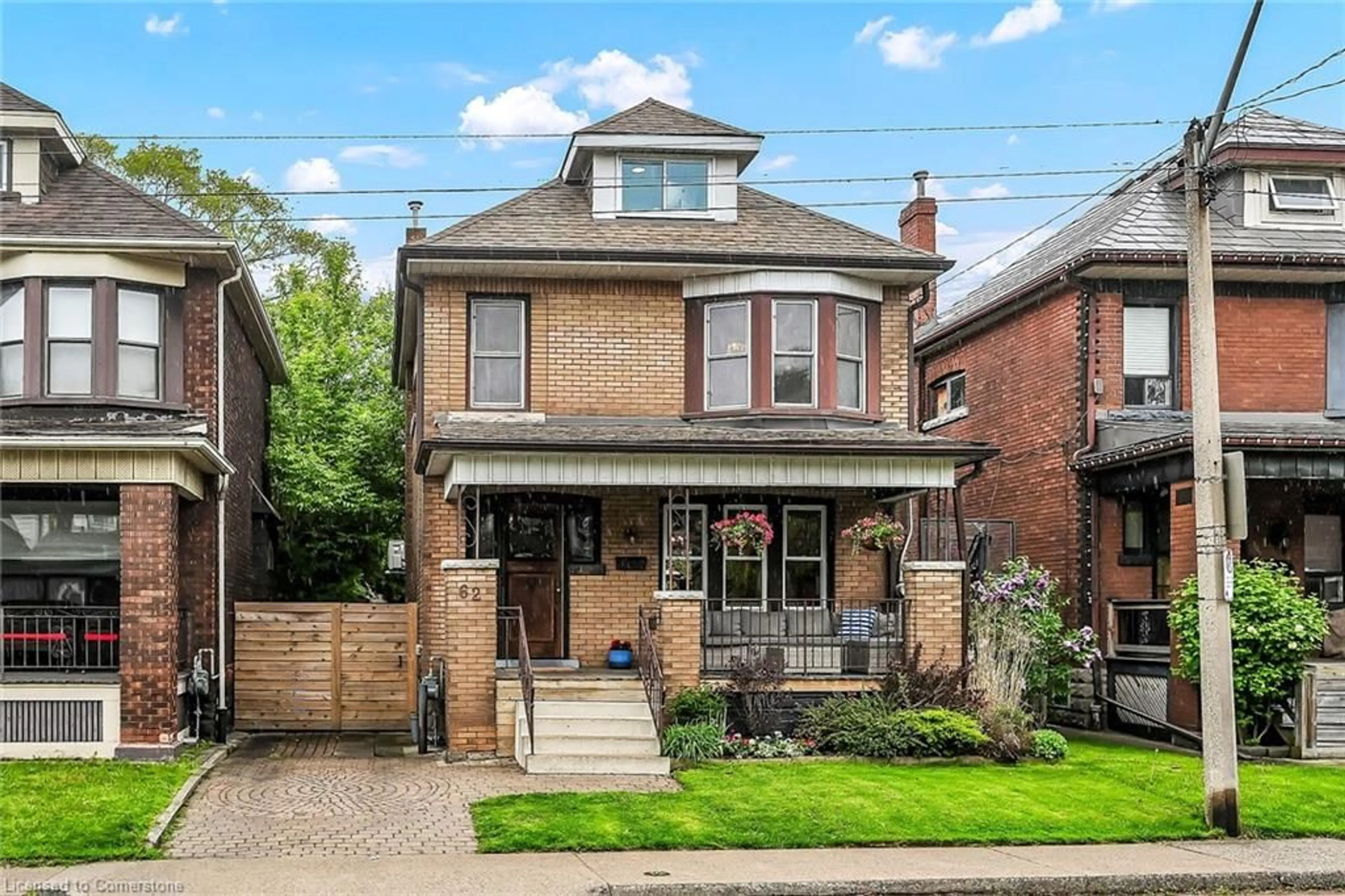 Home with brick exterior material, street for 62 Kensington Ave, Hamilton Ontario L8L 7N2