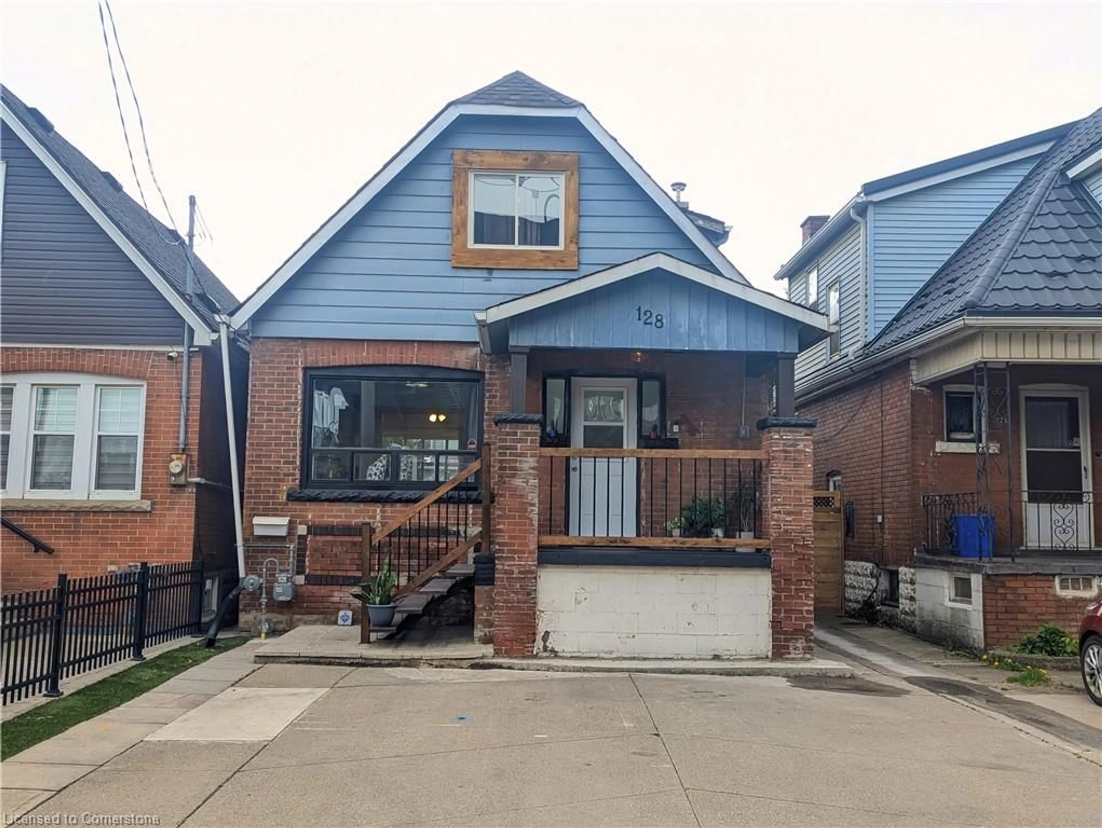 Home with brick exterior material, street for 128 Balsam Ave, Hamilton Ontario L8L 6Y3