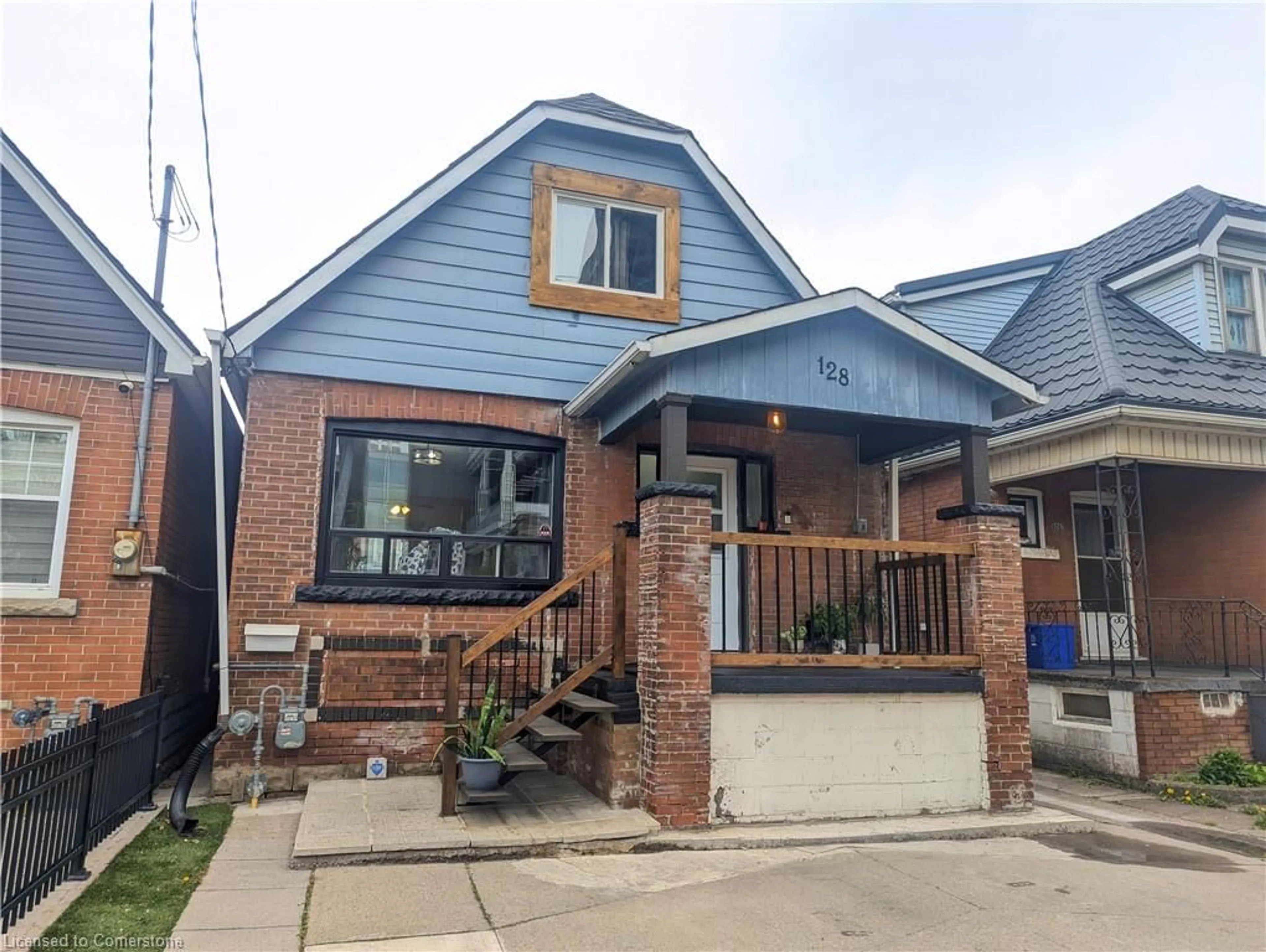Home with brick exterior material, street for 128 Balsam Ave, Hamilton Ontario L8L 6Y3