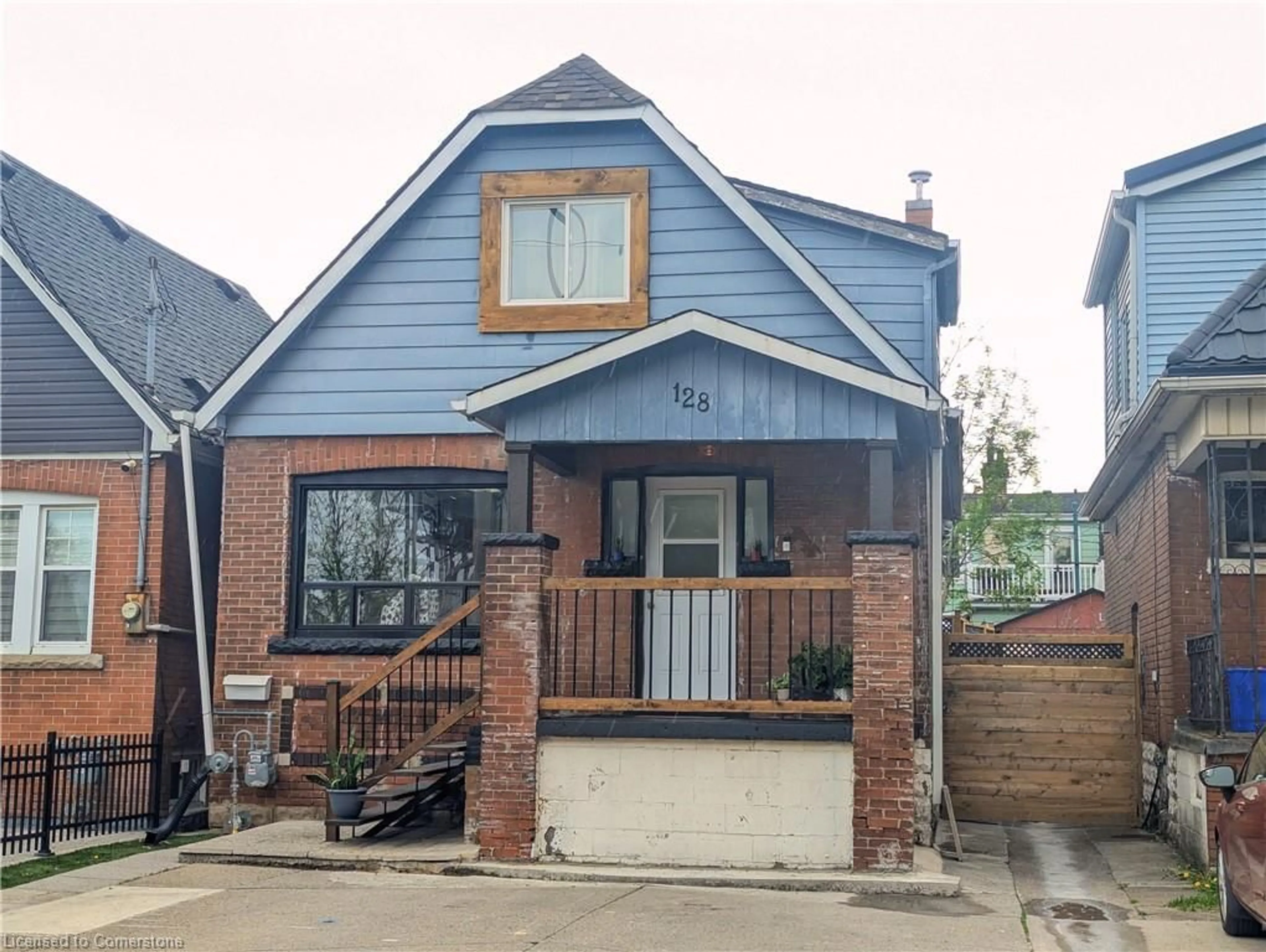 Home with brick exterior material, street for 128 Balsam Ave, Hamilton Ontario L8L 6Y3