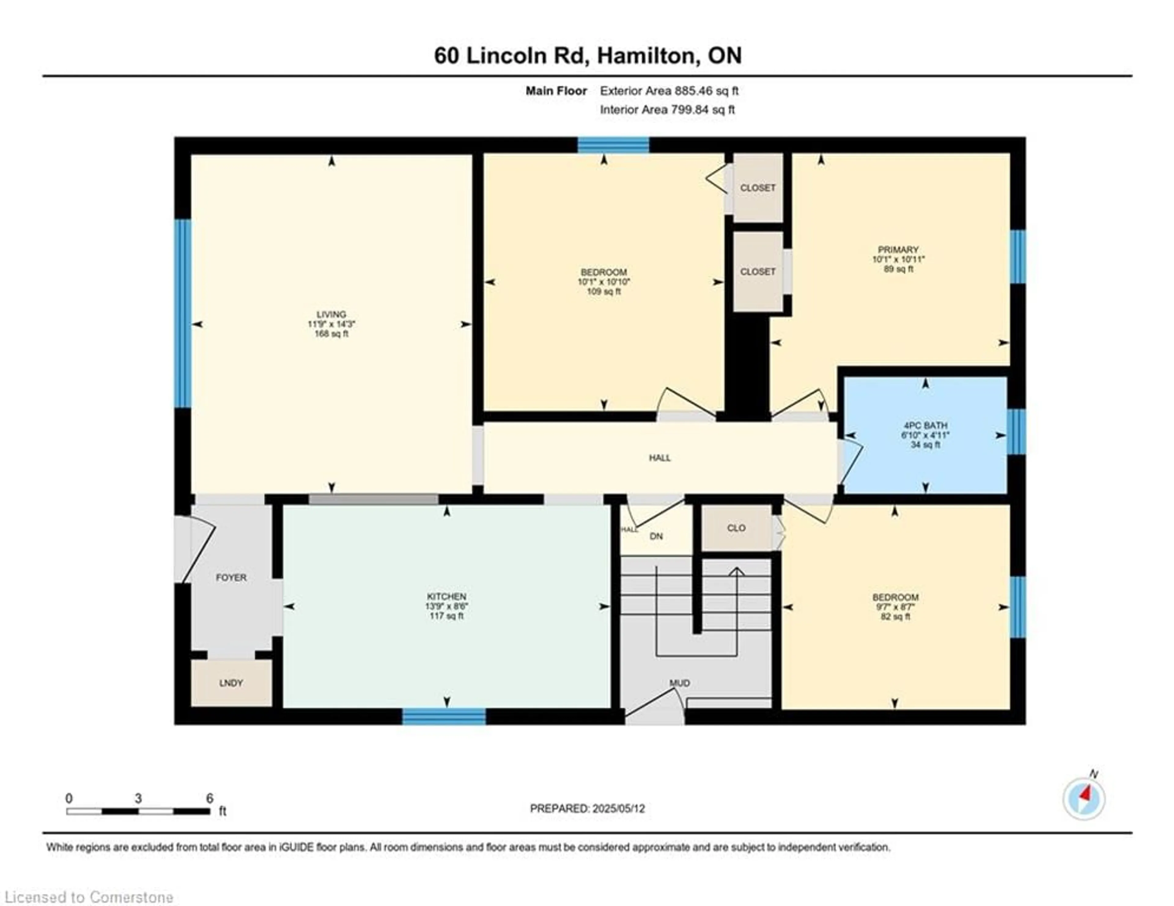 Floor plan for 60 Lincoln Rd, Hamilton Ontario L8E 1Z3