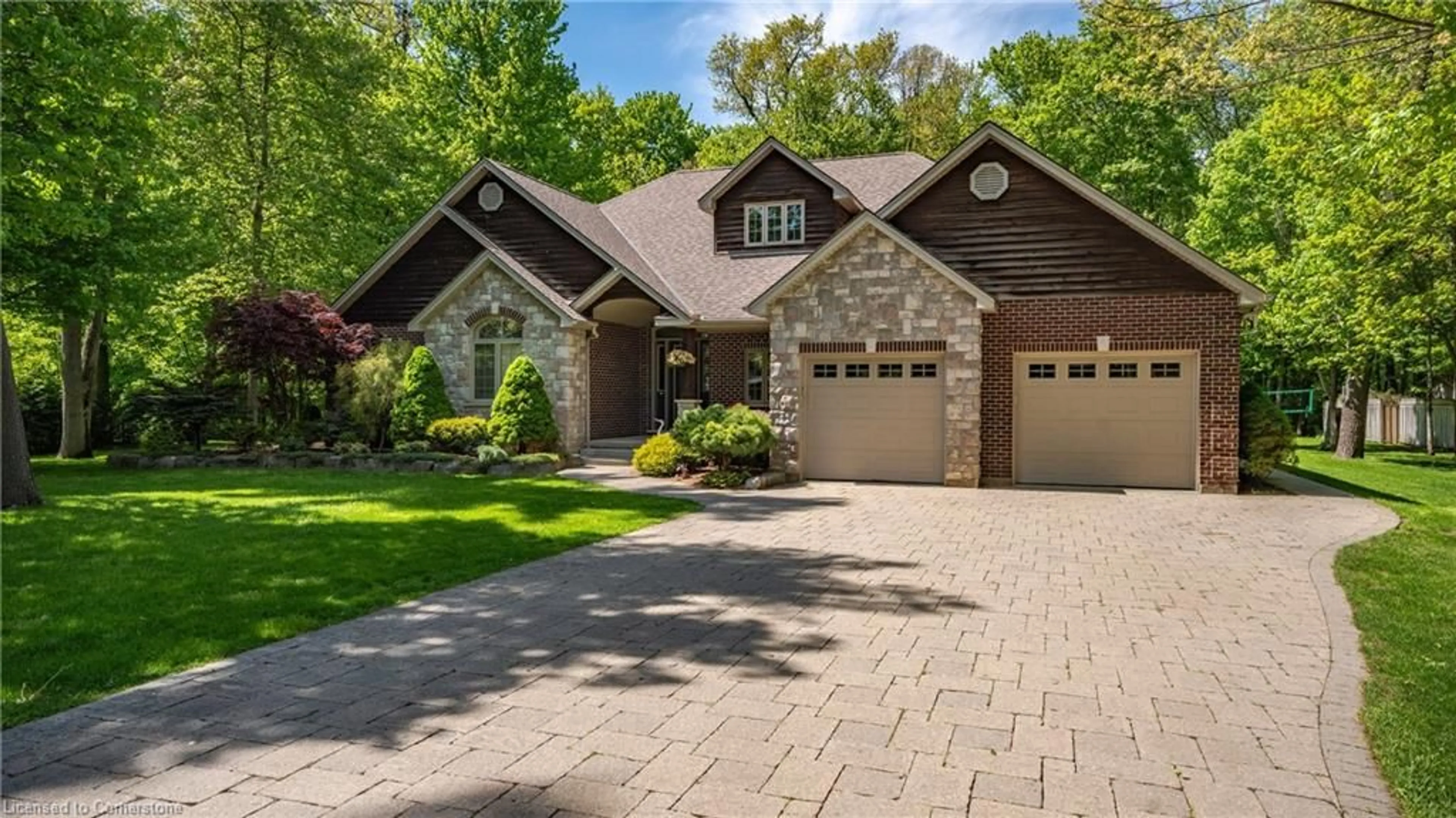 Home with brick exterior material, street for 53 Woodland Dr, Pine Grove Ontario N3Y 4J9