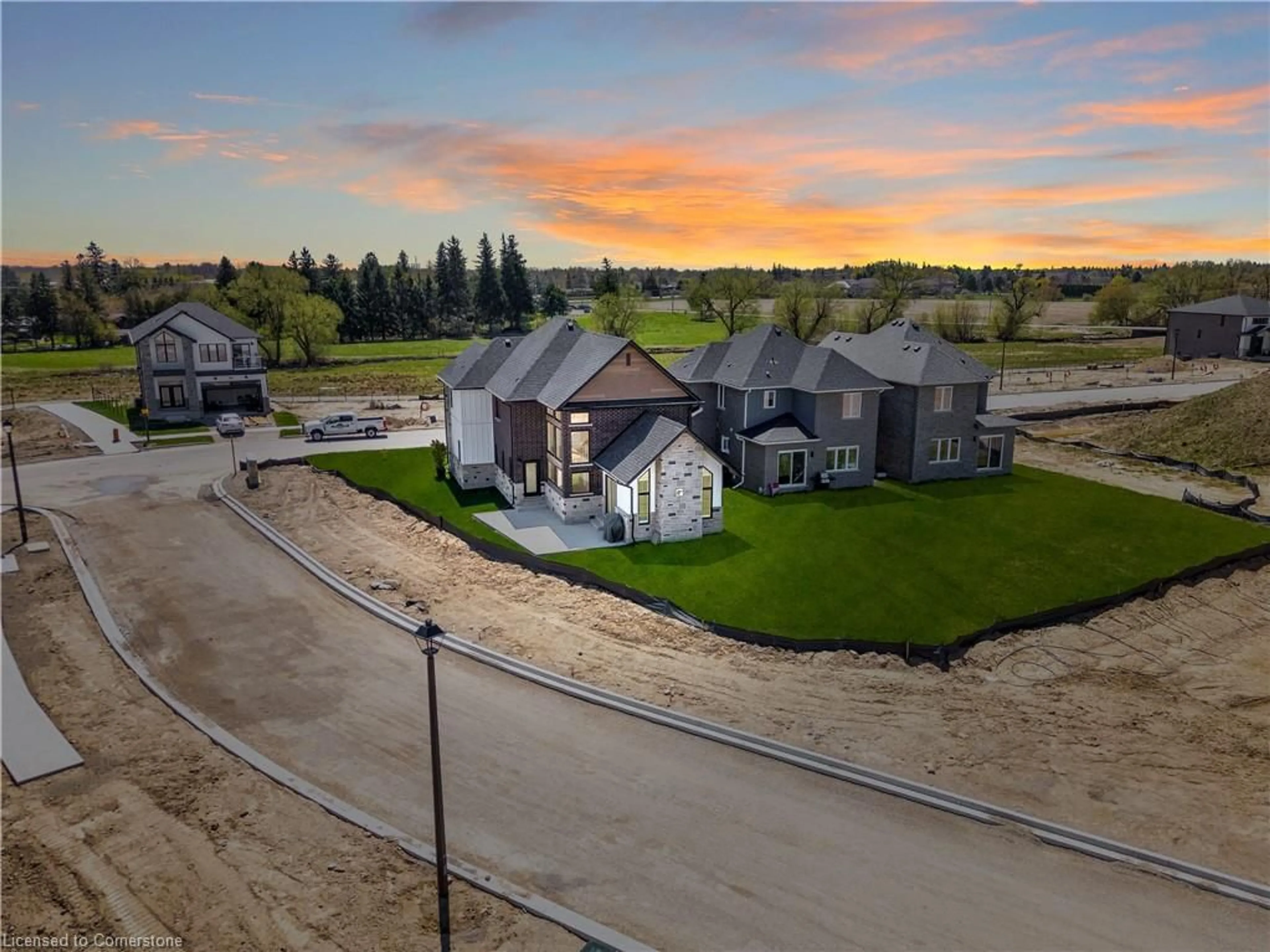 A pic from outside/outdoor area/front of a property/back of a property/a pic from drone, street for 154 Dempsey Dr, Stratford Ontario N5A 0K5