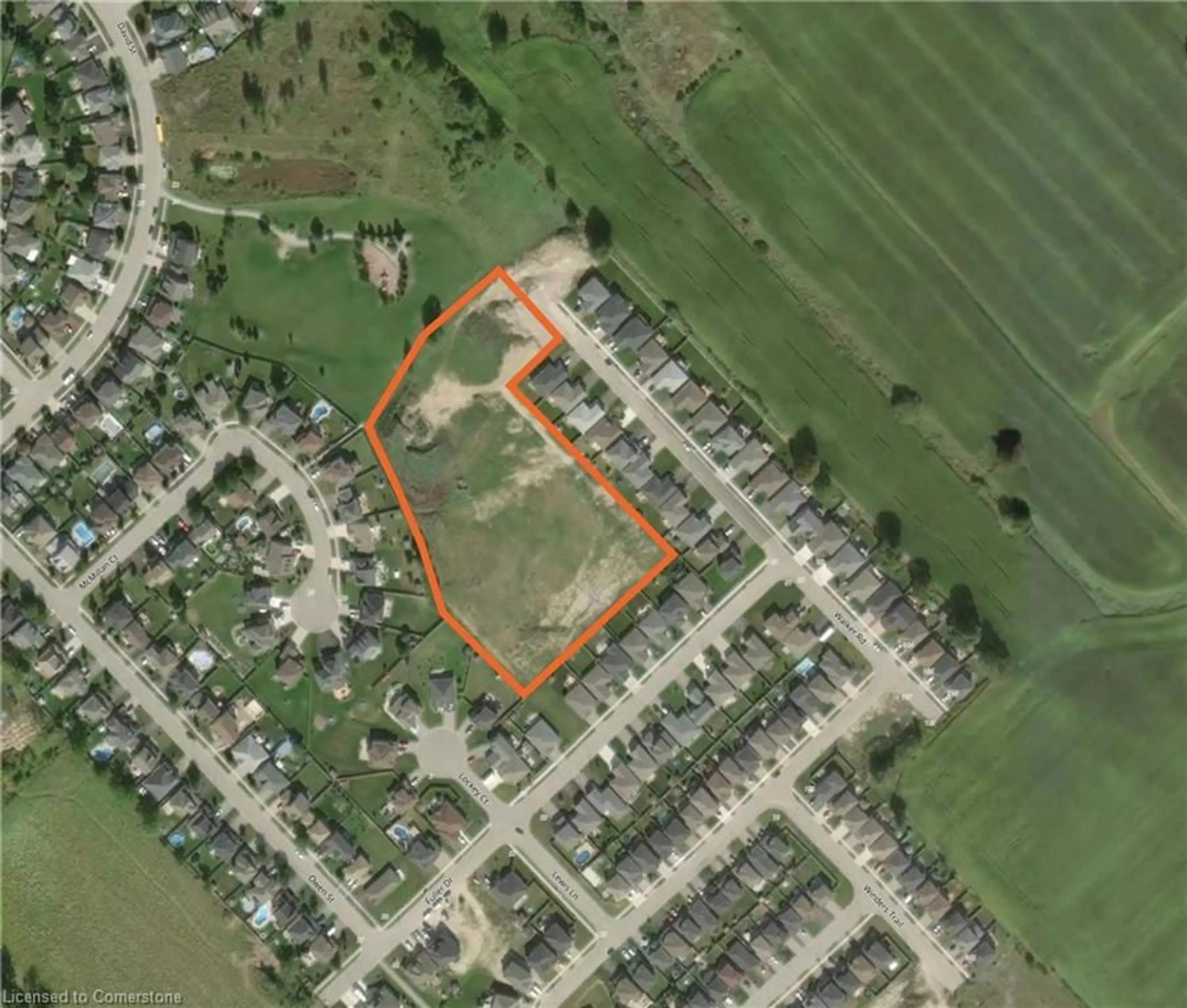 Picture of a map for 0 Walker Rd, Ingersoll Ontario N5C 4H3