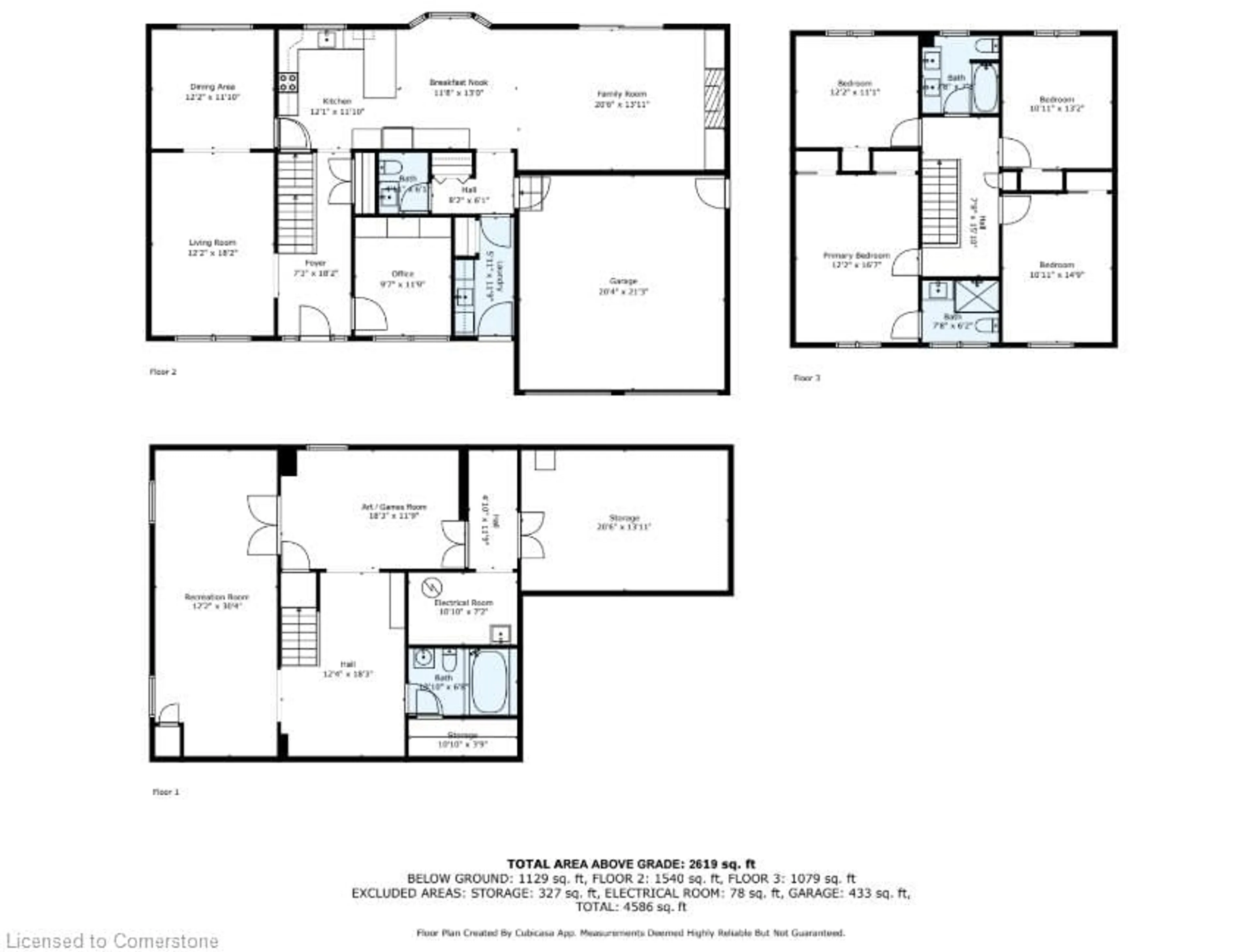 Floor plan for 6 Carl Cres, Waterdown Ontario L0R 2H4